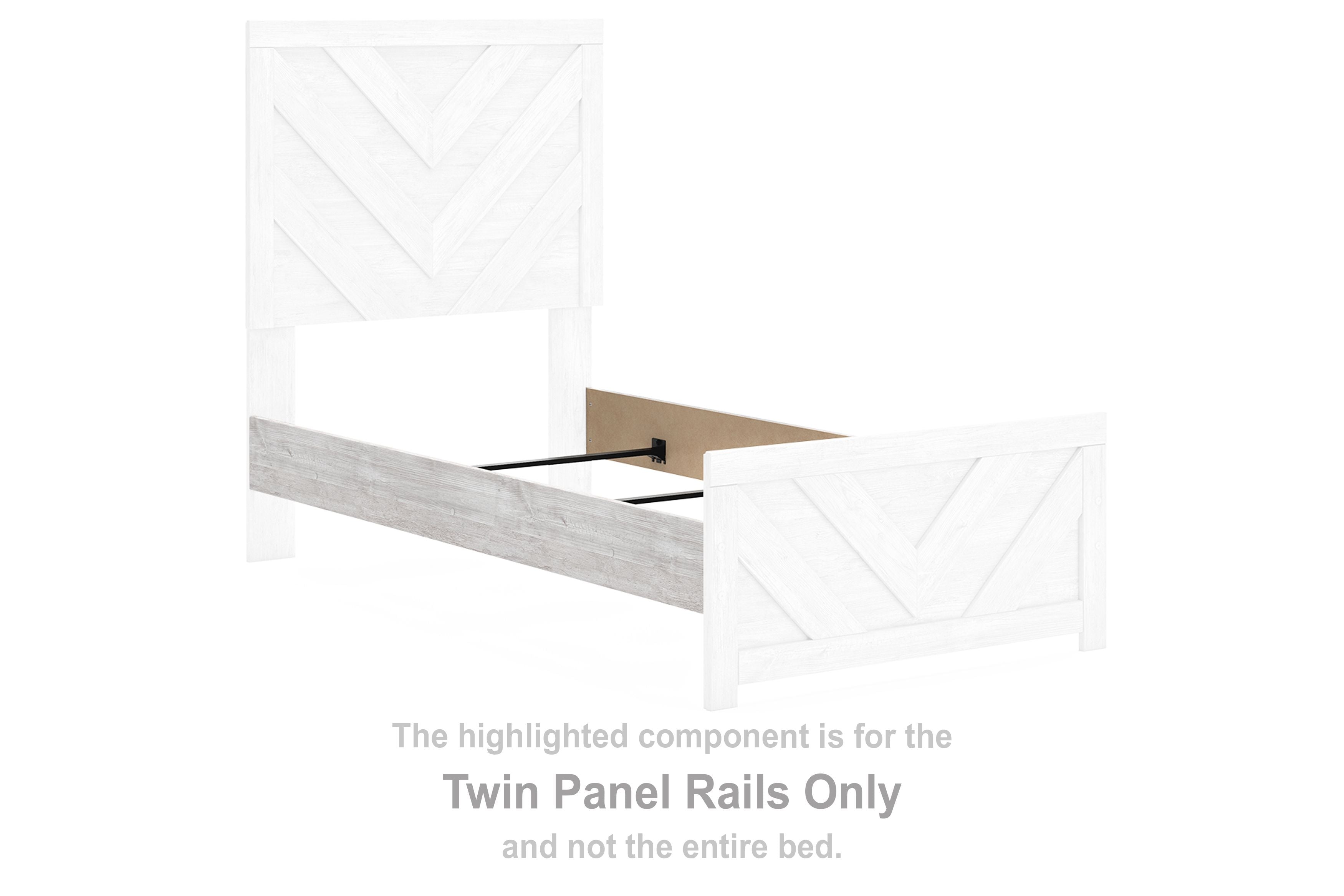 Cayboni - Twin Panel Rails - Whitewash
