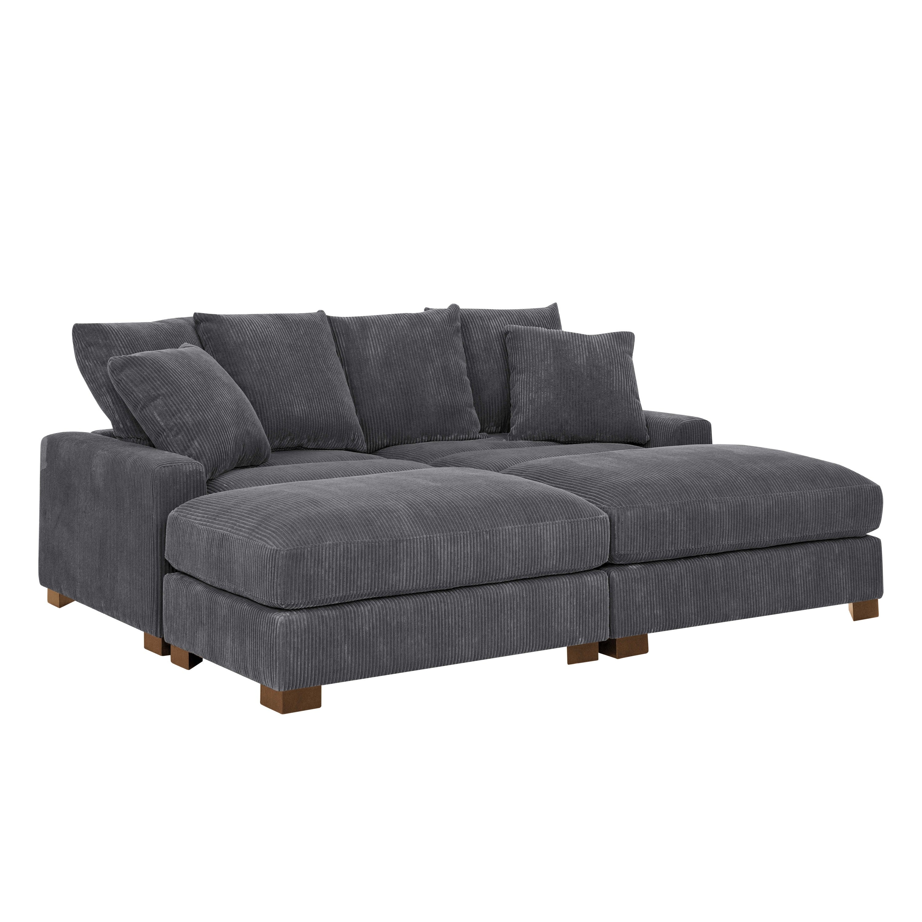 Zaheer 86'' Corduroy Sofa: Plush Comfort, Stylish Modern Design
