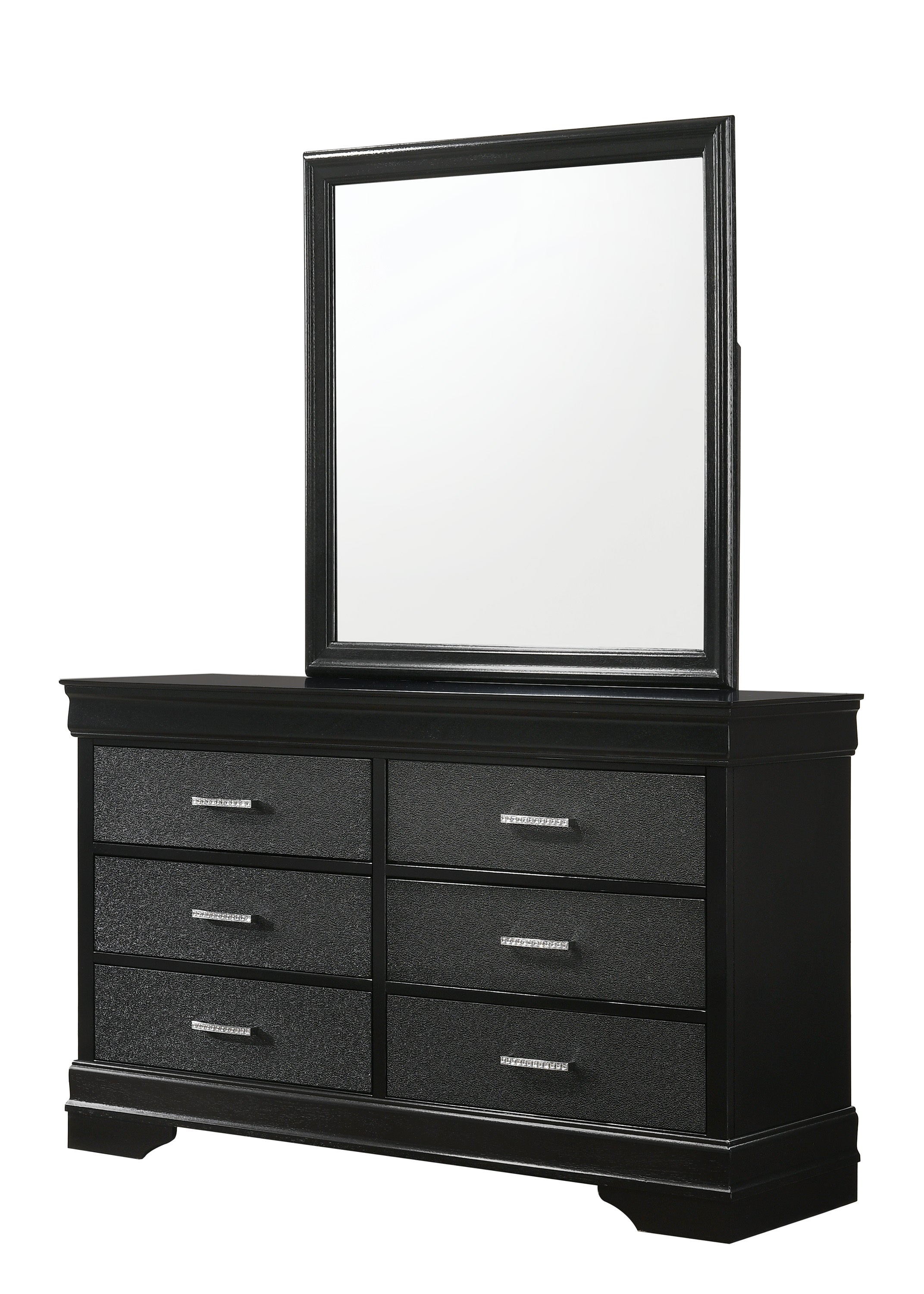 Amalia Black Dresser | Modern Bedroom Storage Furniture