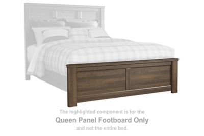 Juararo - Queen Panel Footboard - Dark Brown
