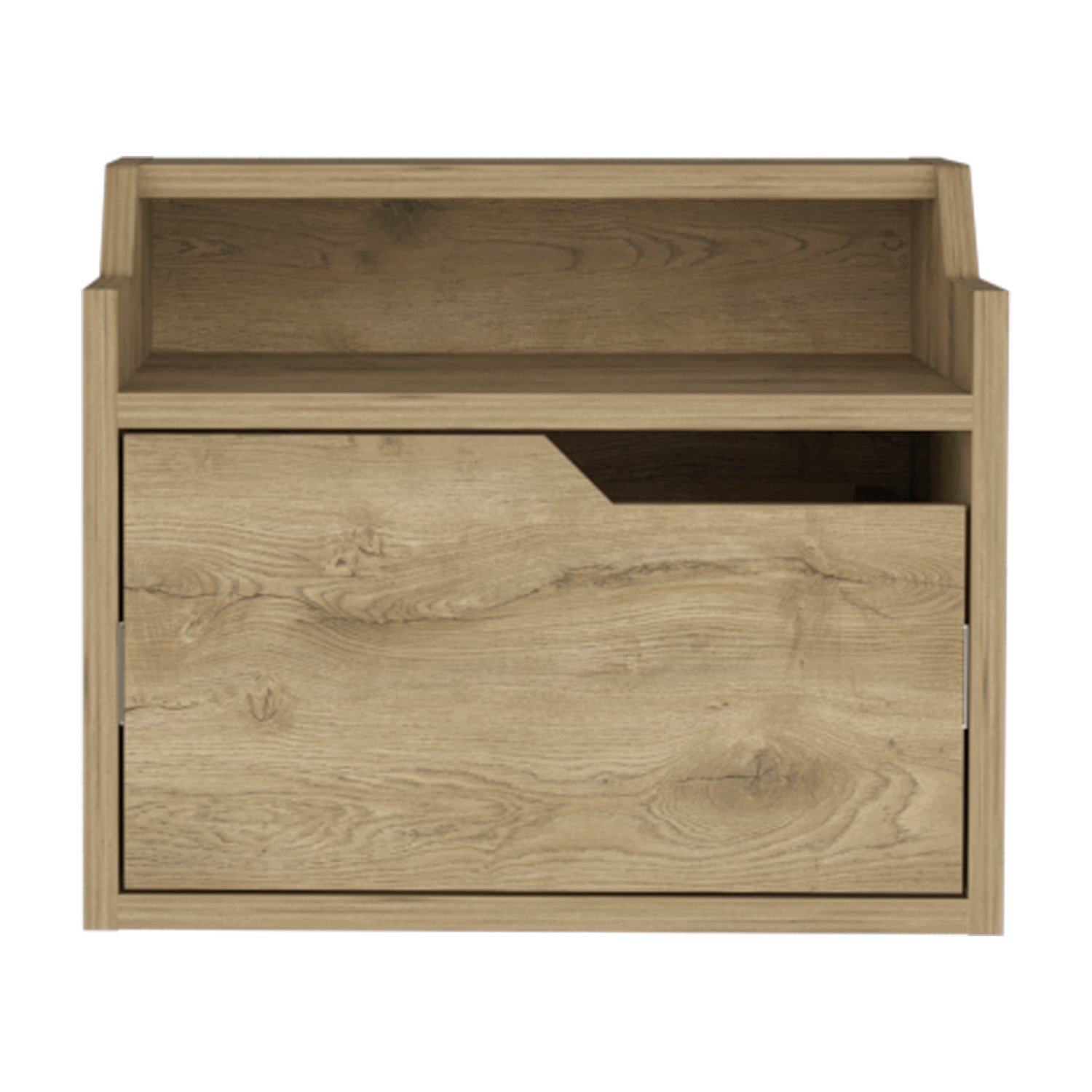 Chester Floating Nightstand | Macadamia Bedroom Wall Shelf
