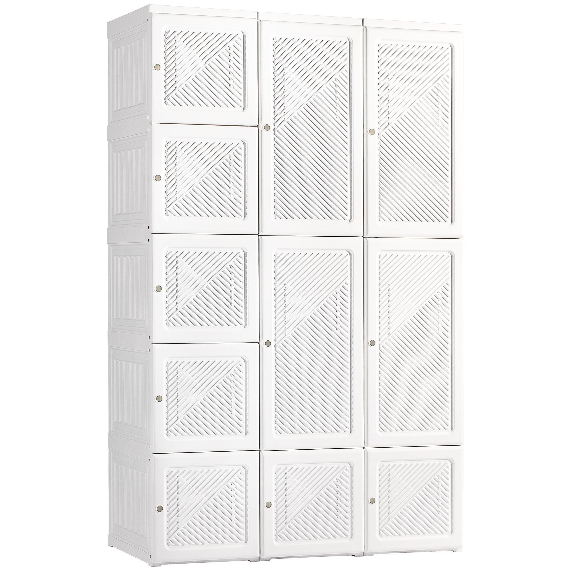 HOMCOM Portable Folding Wardrobe Closet 11 Cube Storage