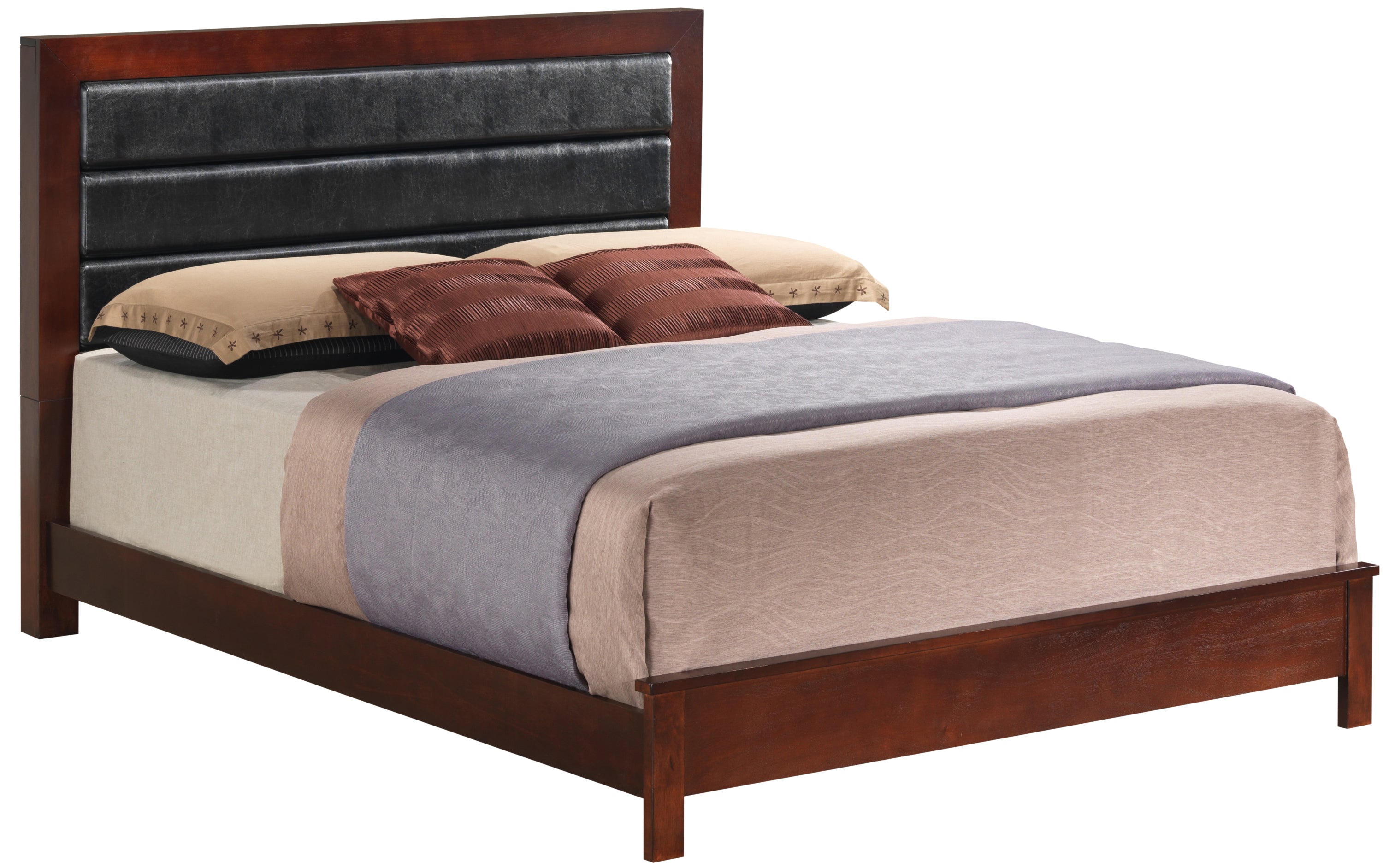 Elegant Cherry Full Bed: Transitional Style Bedroom Furniture - Shop Now