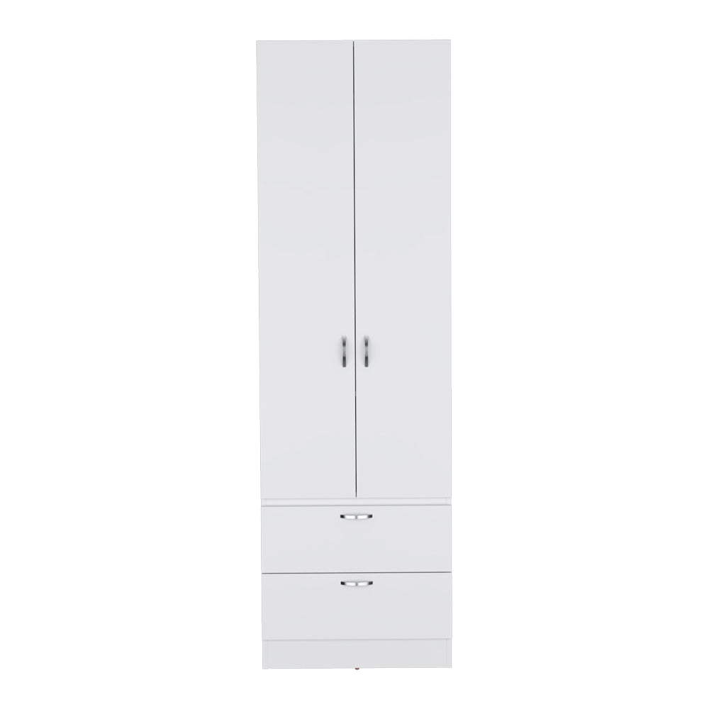 White Bedroom Armoire - Marlton Storage Cabinet