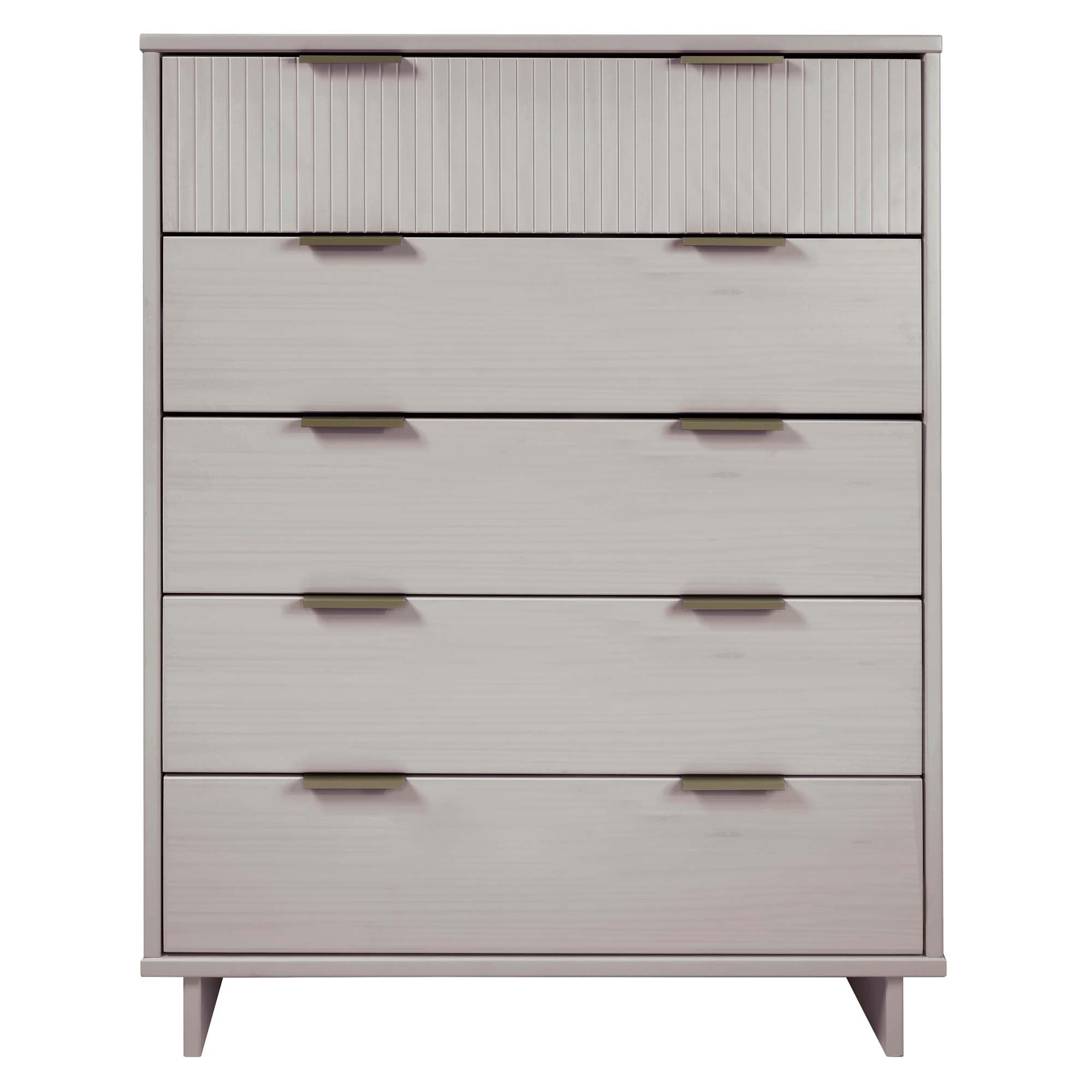 Granville 38in Light Gray 5-Drawer Chest