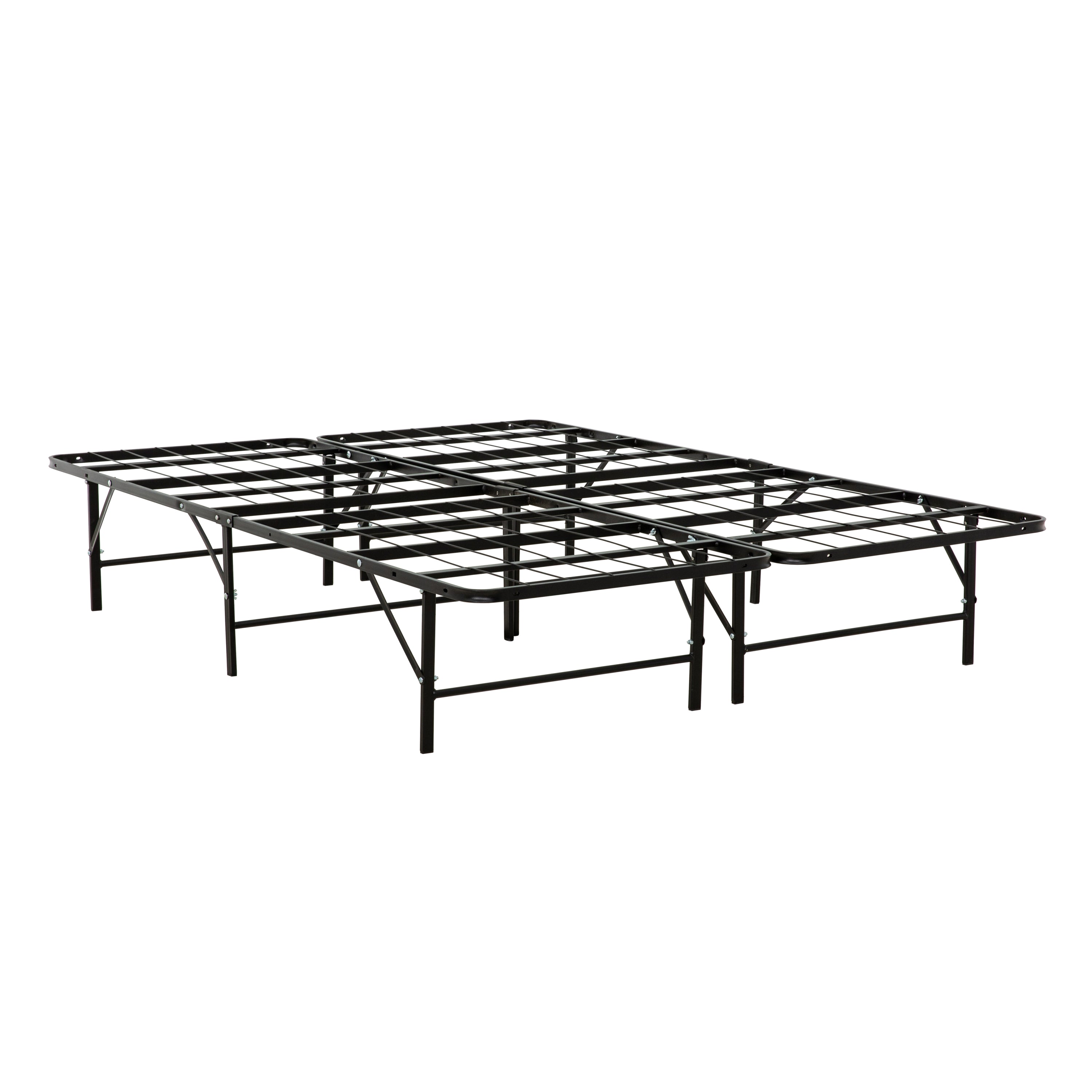 King Size Metal Bed Frame & Mattress Foundation Black Bedroom Furniture