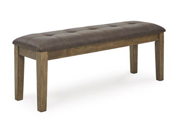 Urbinforte - Large Upholstered Dining Room Bench - Light Brown