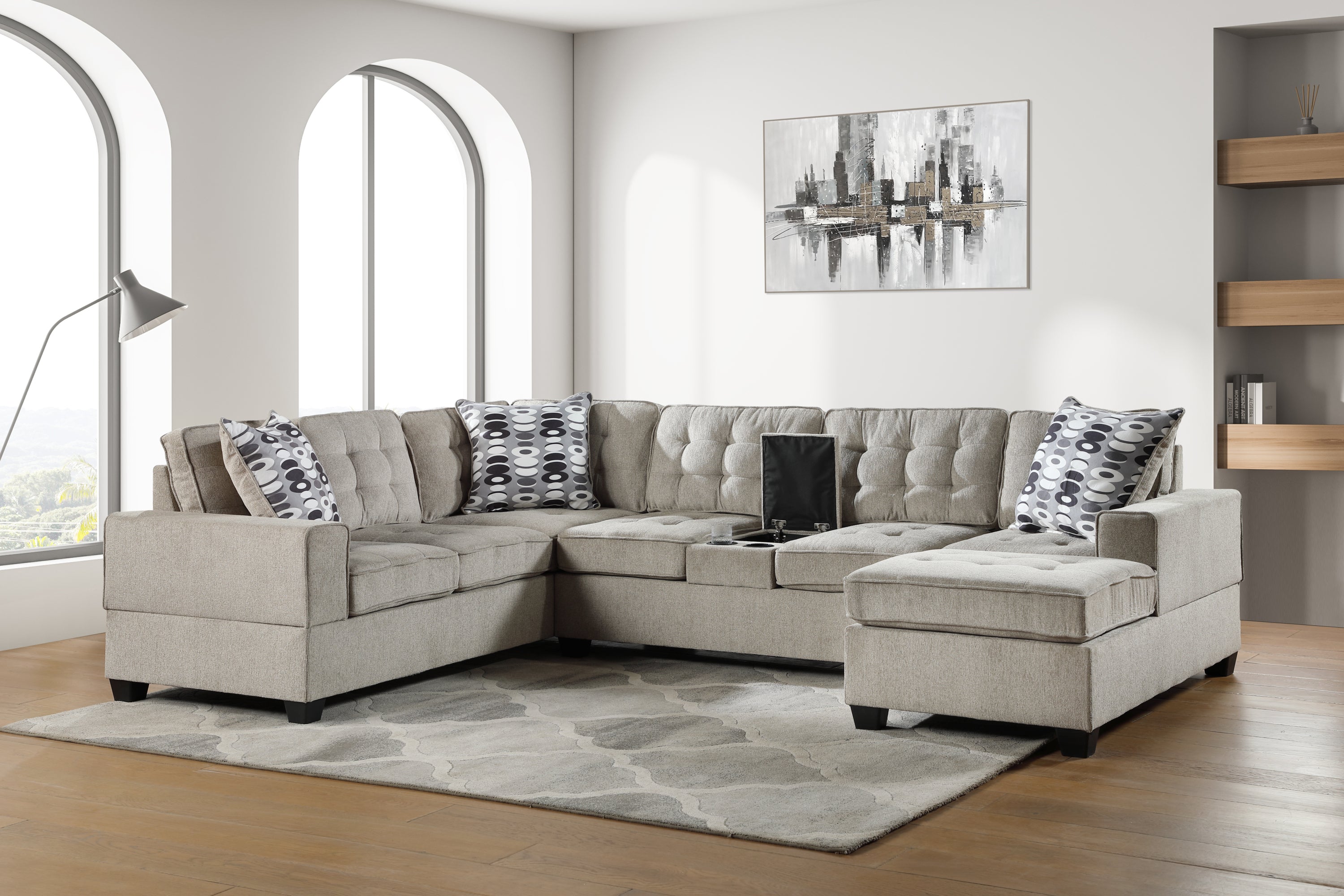 Oslo G0940B-SC Sectional Sofa - Modern Living Room Furniture
