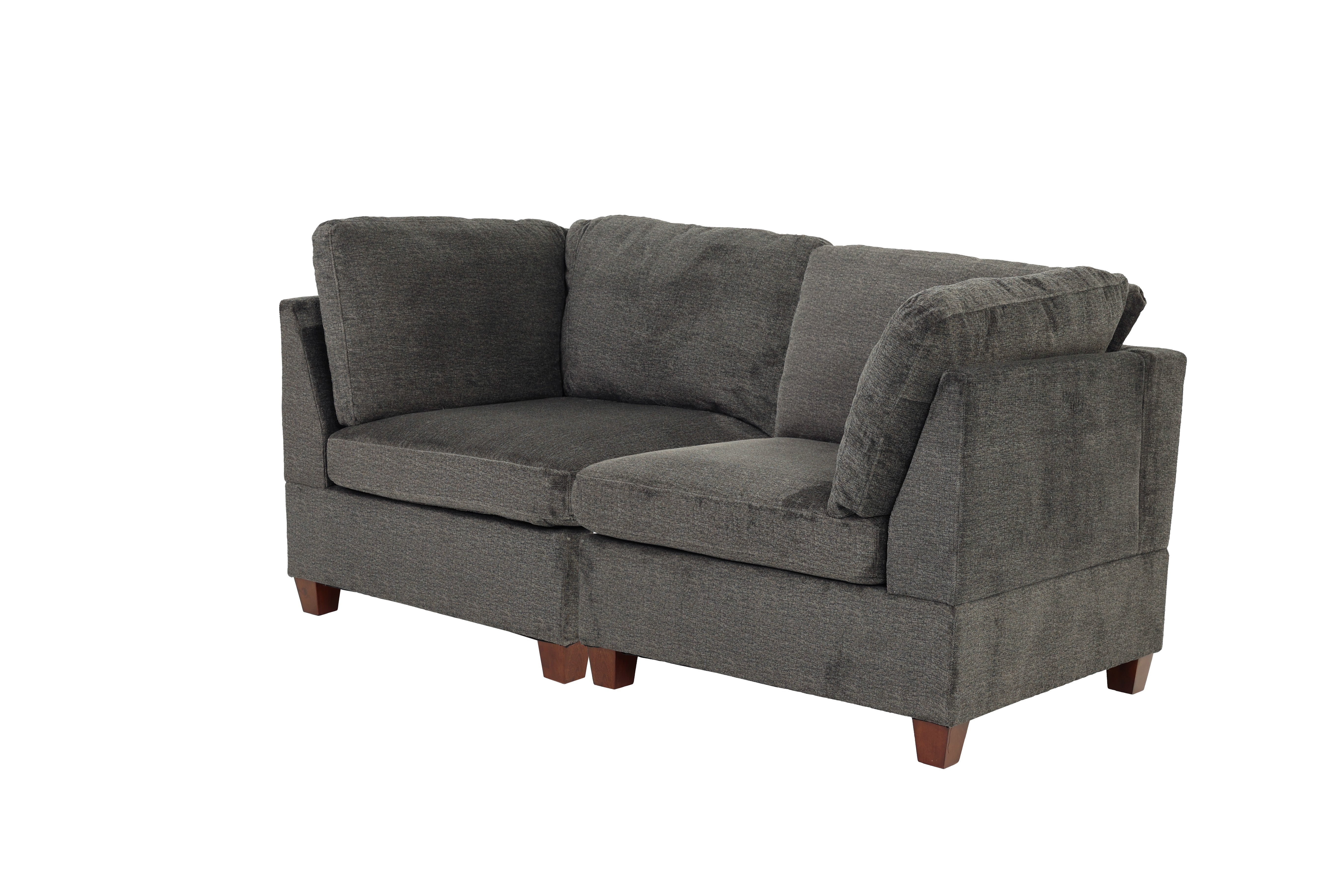 Gray Modular 2-Piece Sofa Set | Living Room Furniture