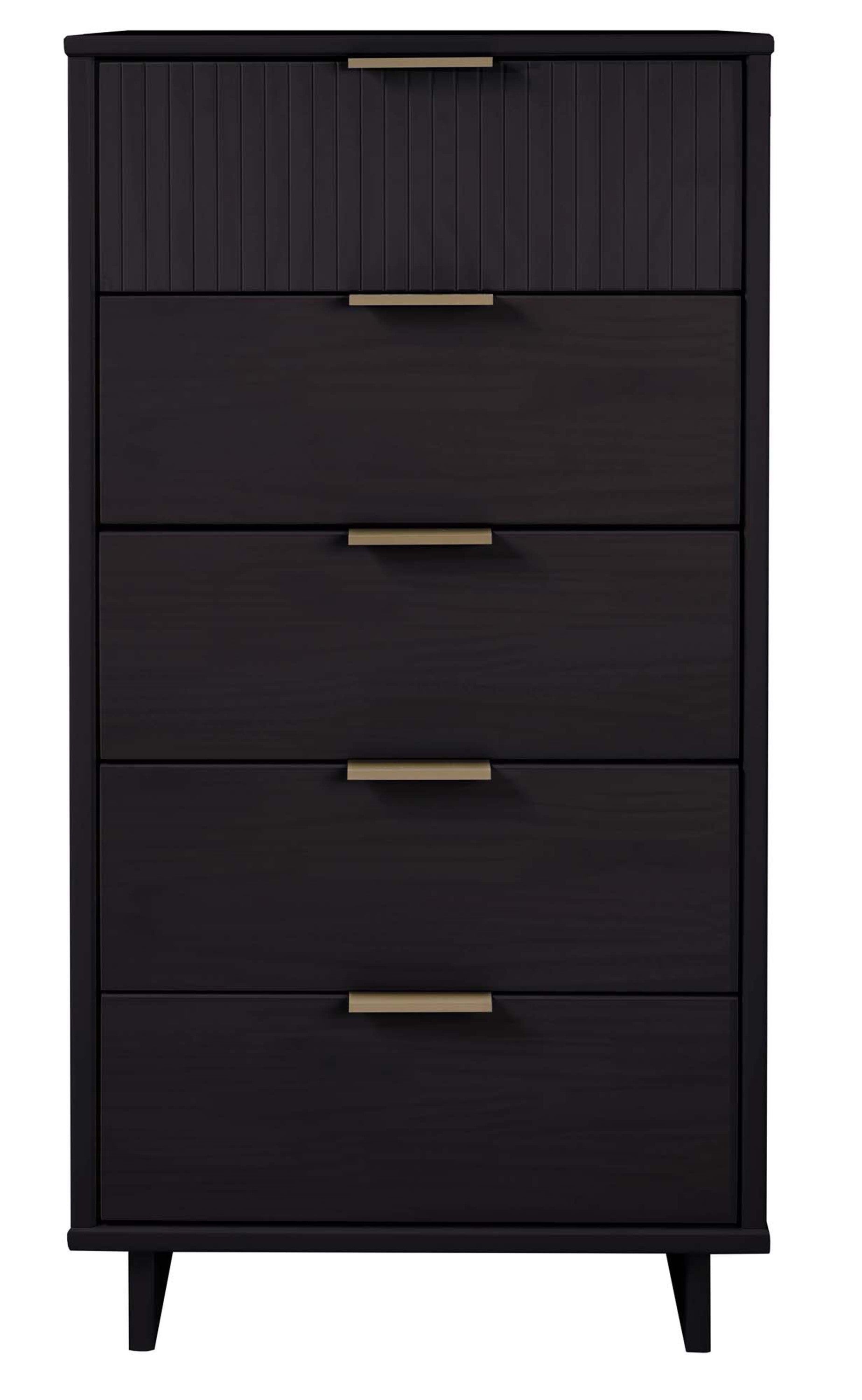 Granville 24" Black 5-Drawer Chest