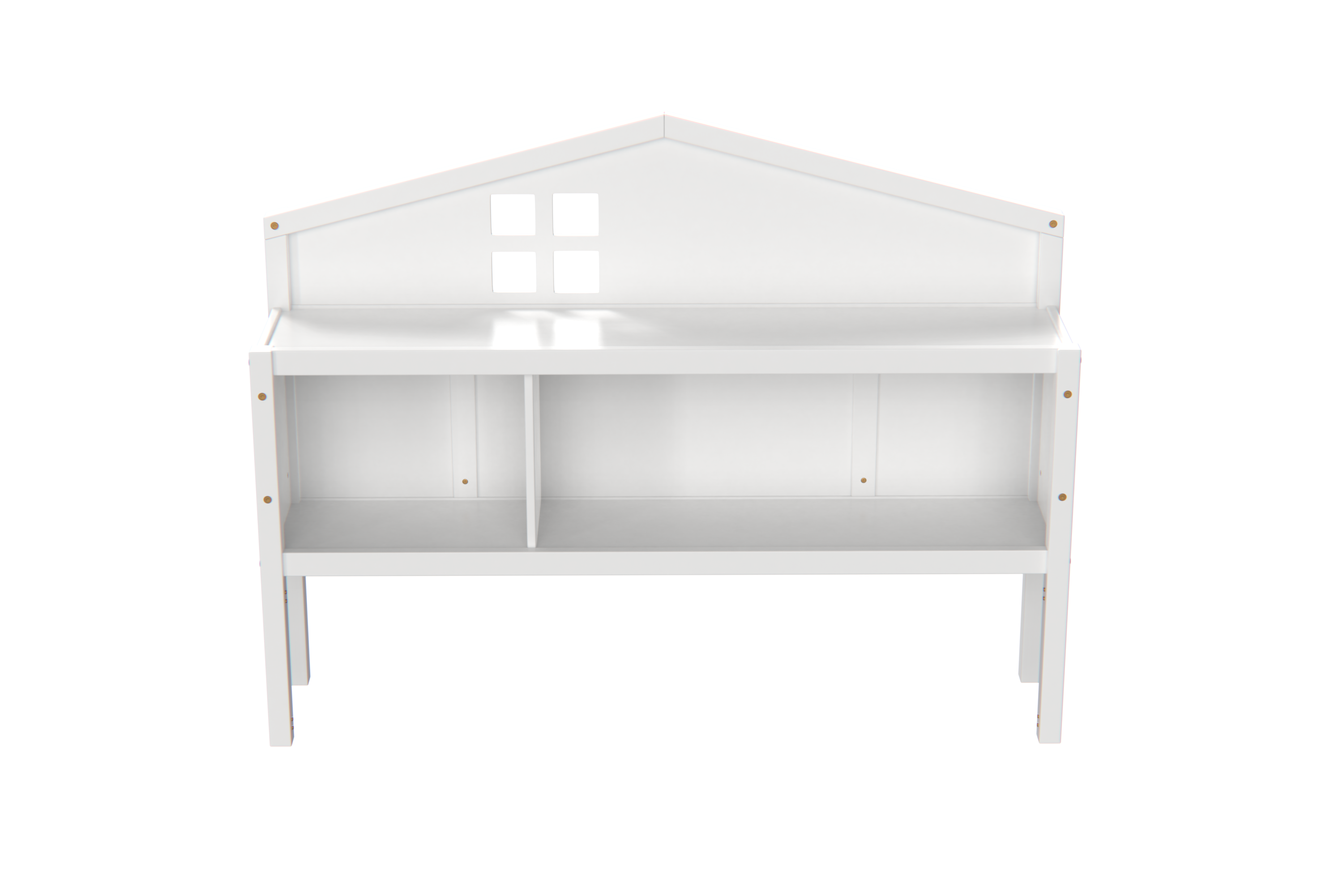 Full-size Montessori Floor Bed White Headboards, Customizable