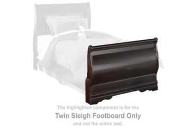 Huey Vineyard - Twin Sleigh Footboard - Black