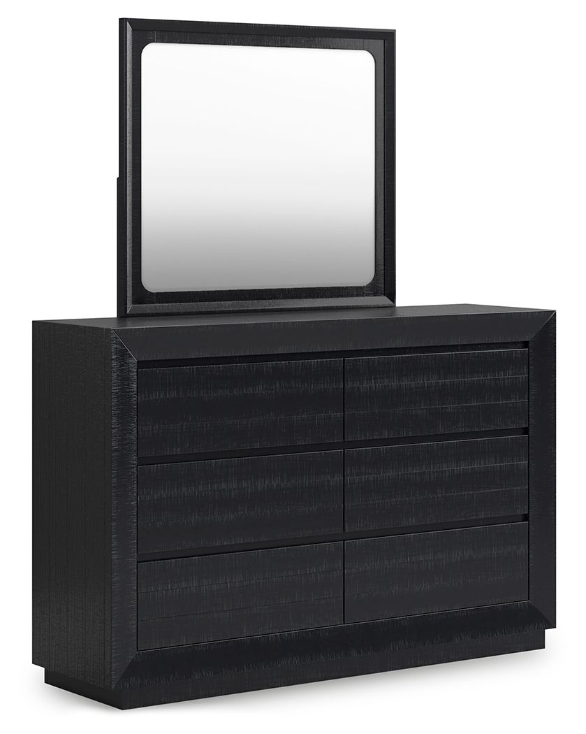 Londer - Black - Dresser And Mirror