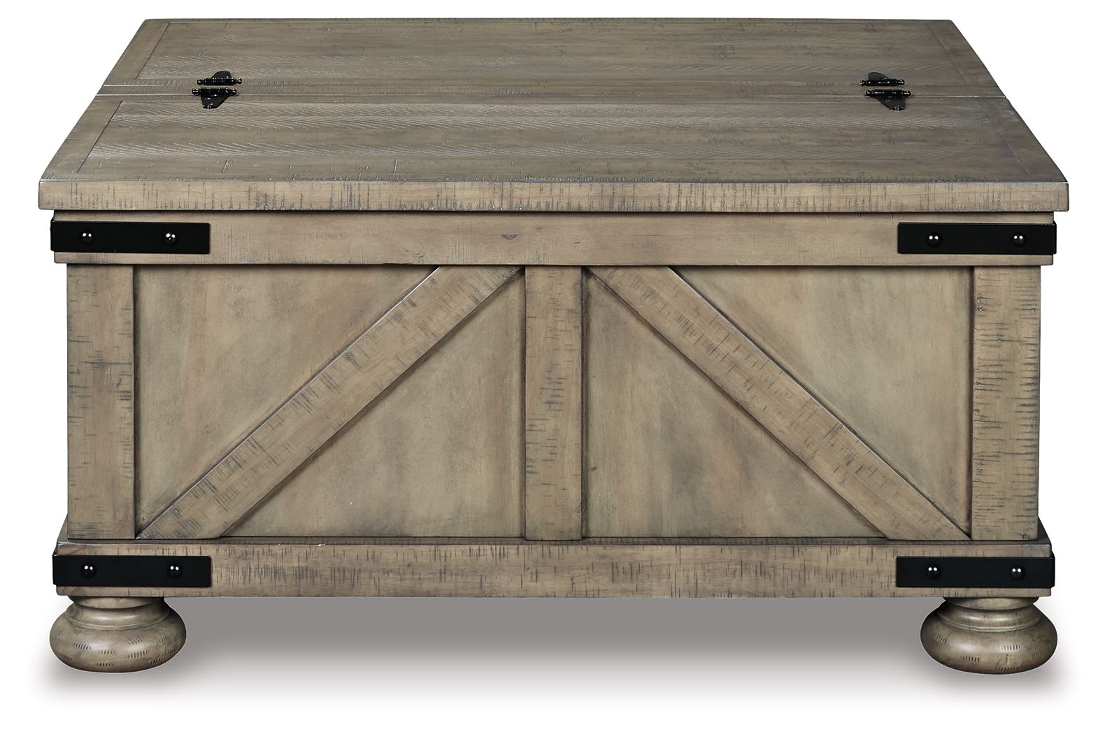 Aldwin - Cocktail Table With Storage - Square - Gray