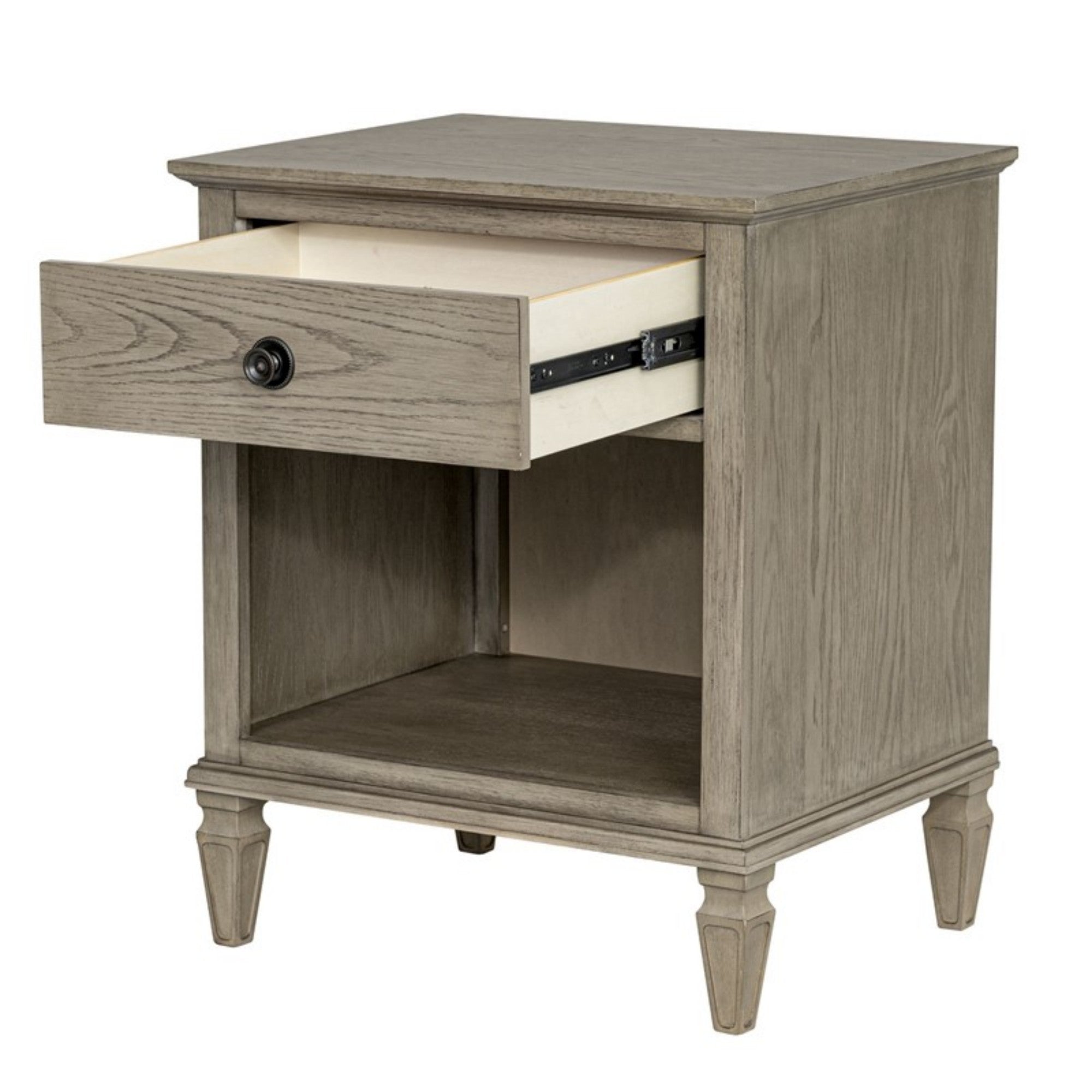 Victoria Reclaimed Grey Oak Nightstand - MDF Wood Veneer 24"