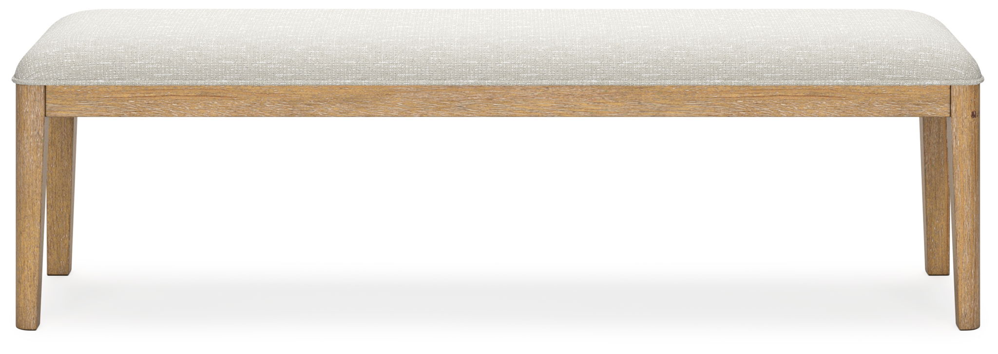 Rencott - Large Upholstered Dining Room Bench - Light Brown