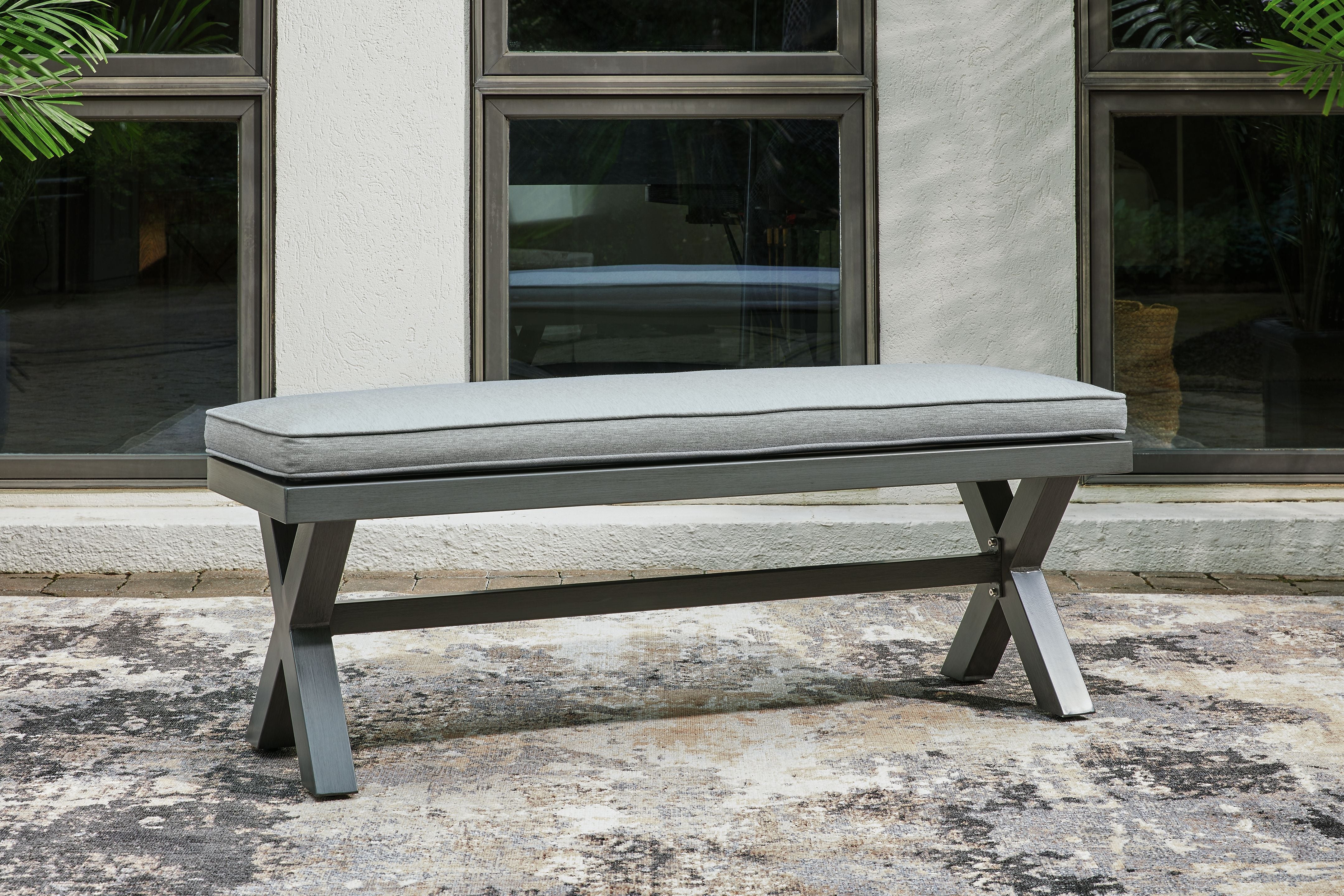 Elite Park - Bench With Cushion - Gray