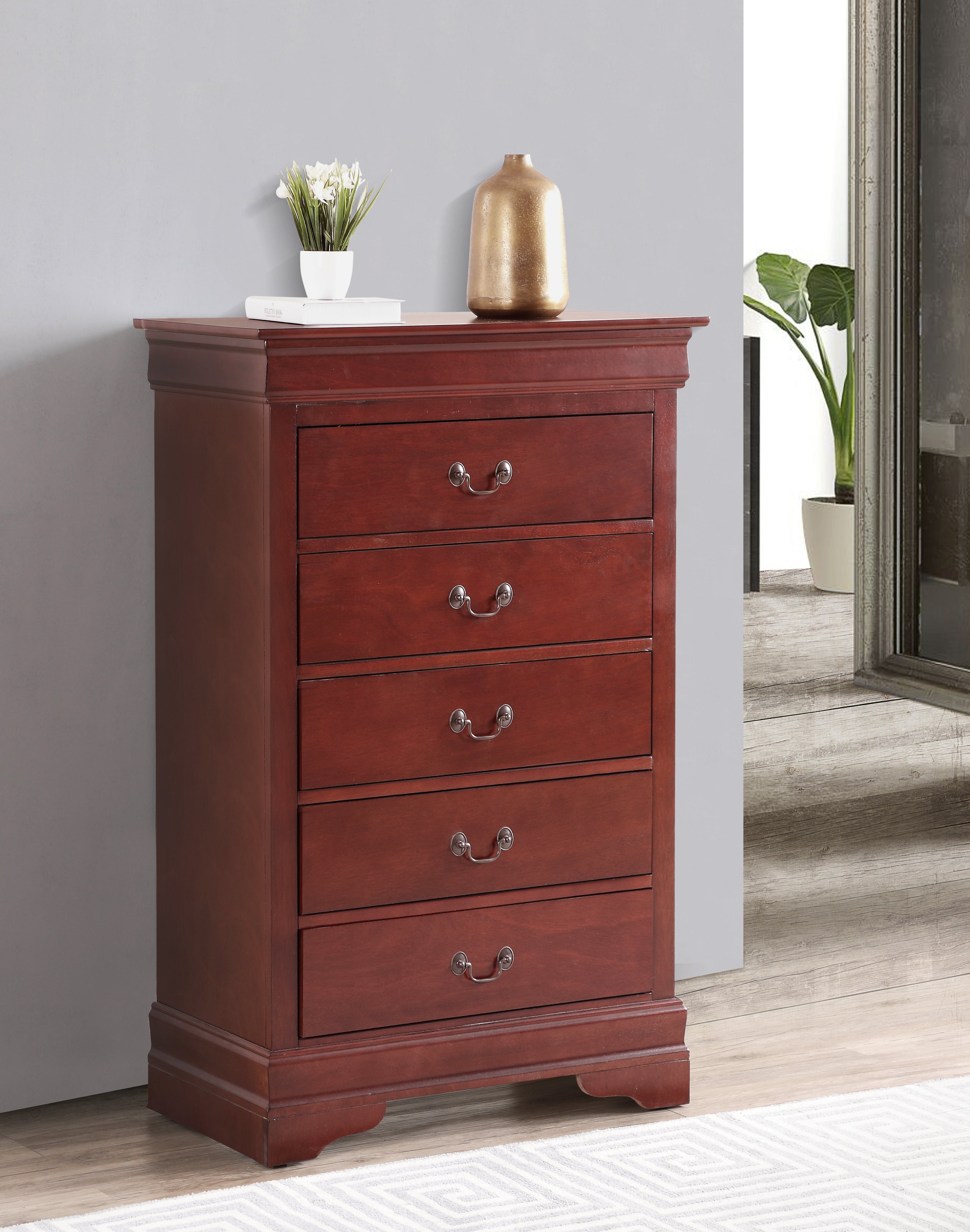 Cherry Wood Storage Chest - Traditional & Elegant