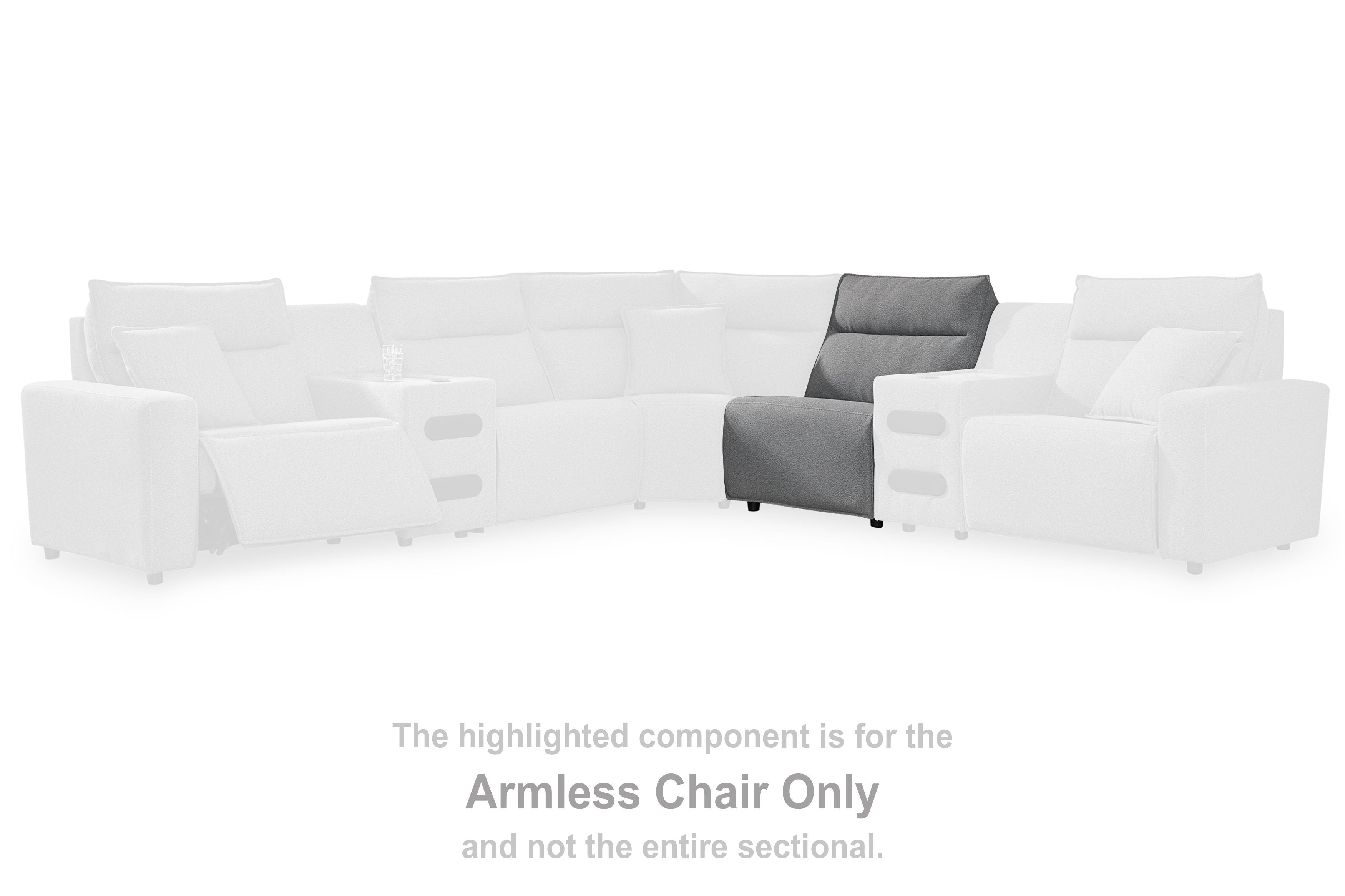 ModMax II - Armless Chair - Salt And Pepper