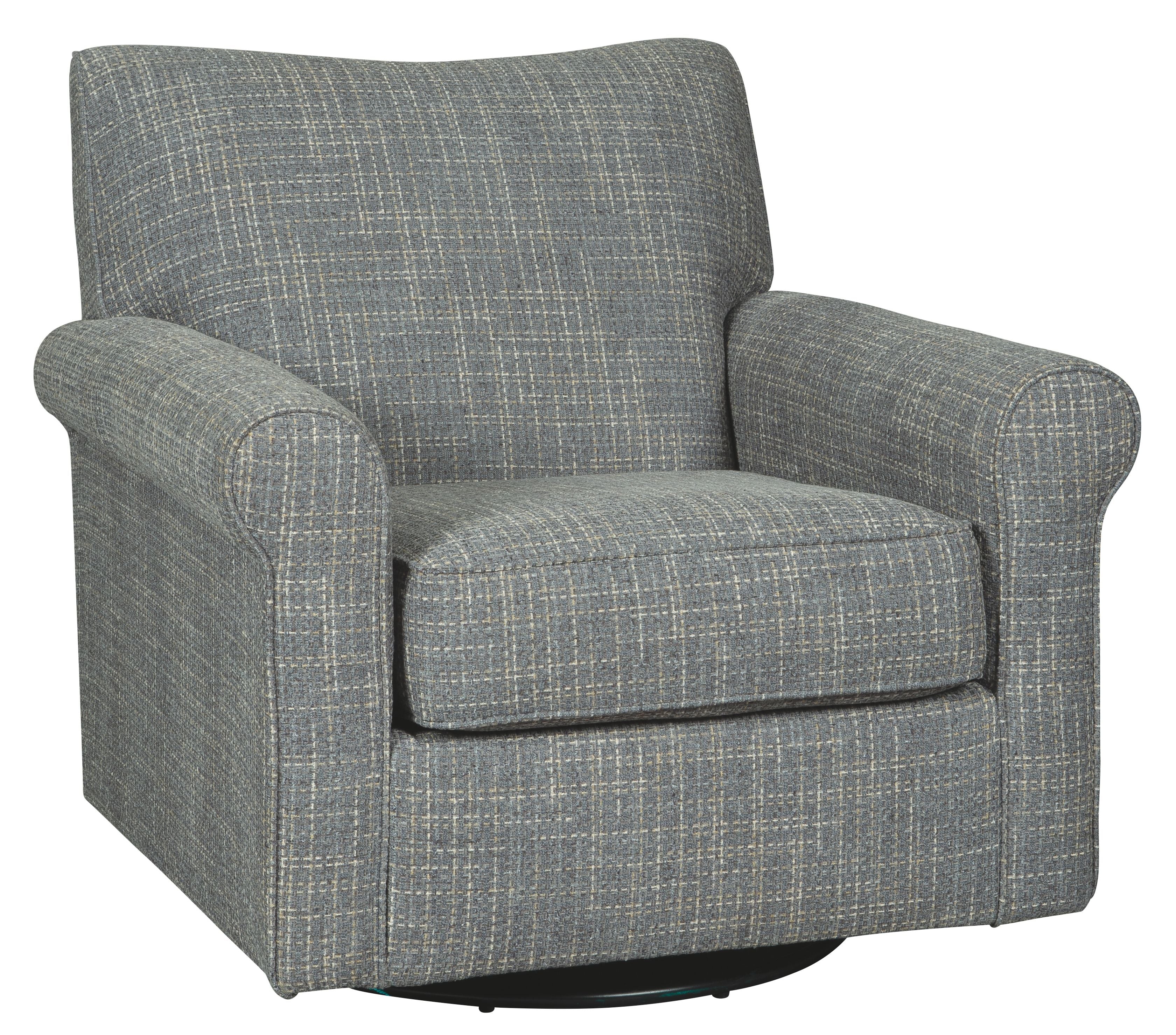 Renley - Swivel Glider Accent Chair - Ash