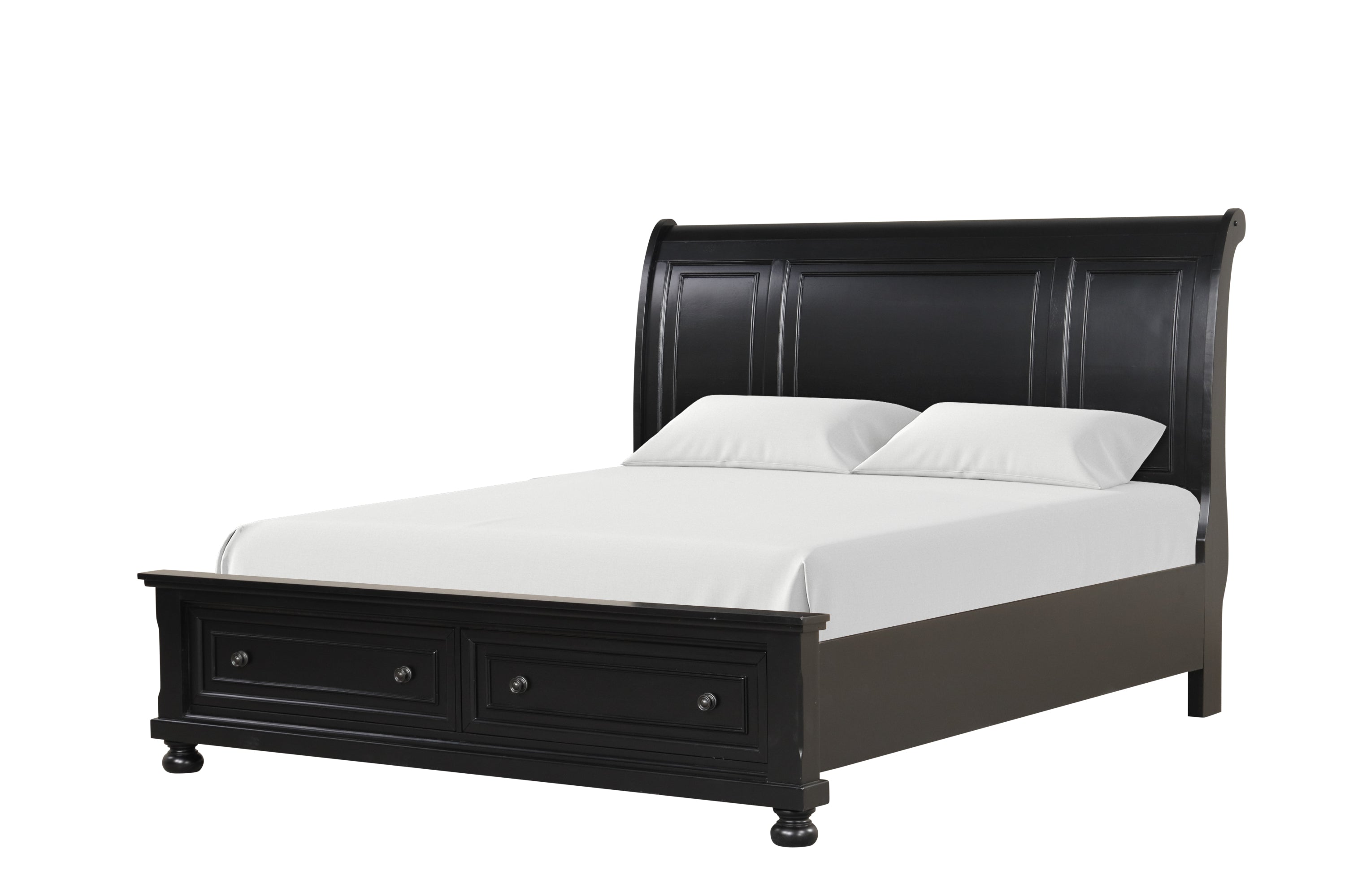 Meade G8925A-TB Twin Bed - Stylish Black Metal Frame for Comfort