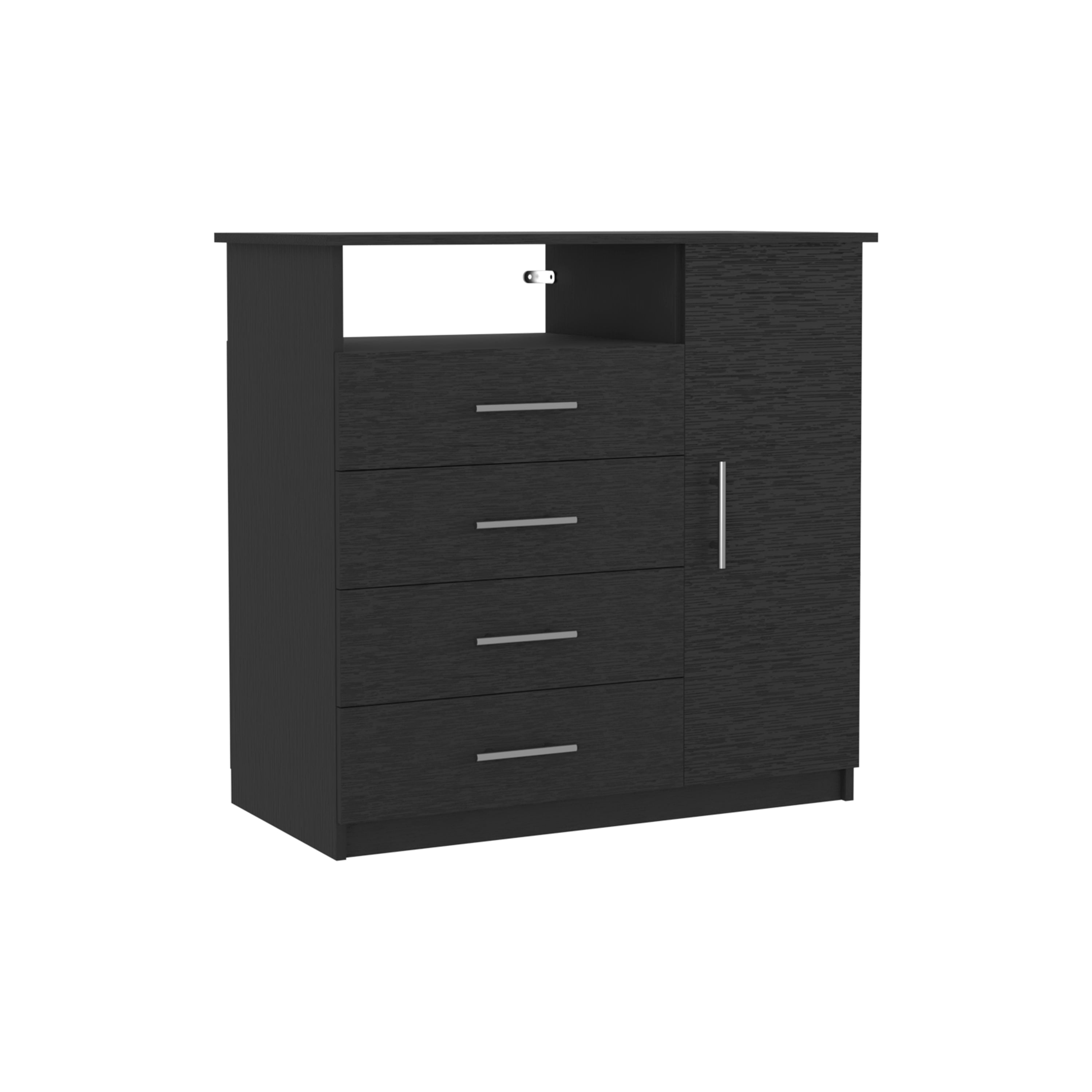Black Beaufort Bedroom Dresser: Elegant Storage & Style