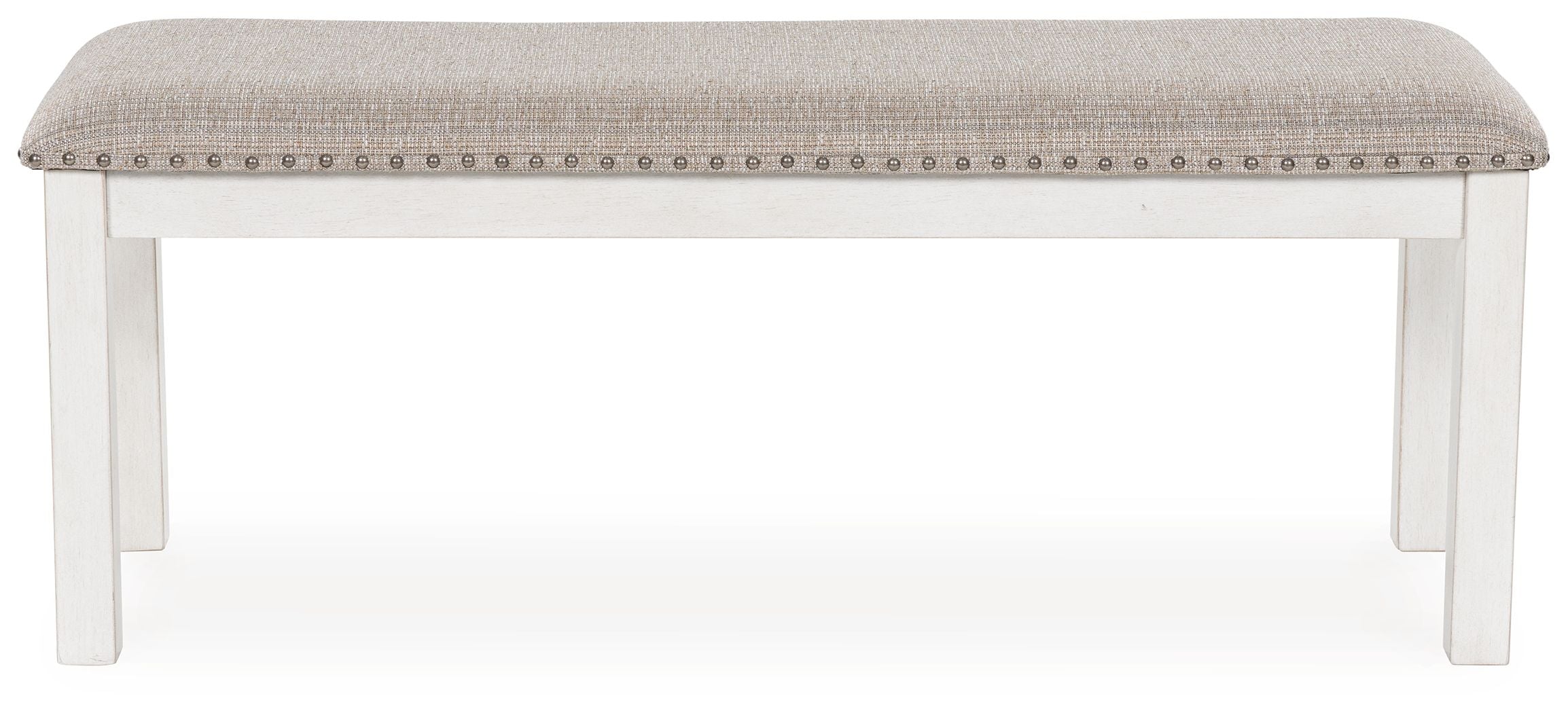 Robbinsdale - Large Upholstered Dining Room Bench - Antique White