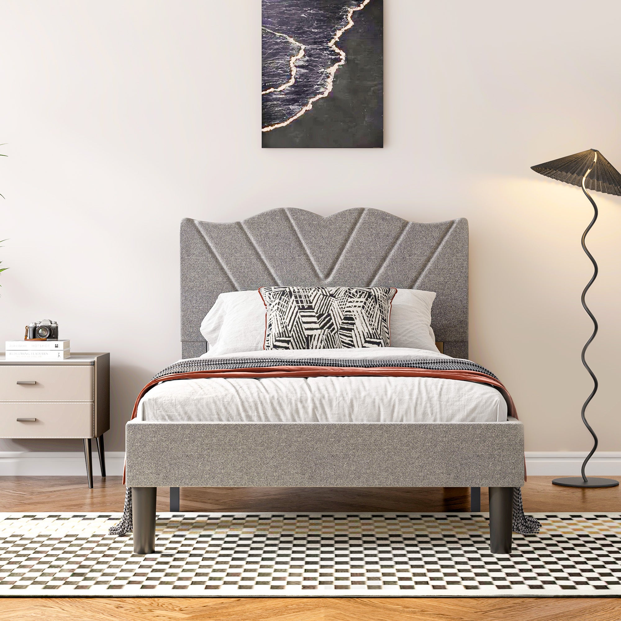 Luxurious Upholstered Platform Bed for Ultimate Style & Comfort Now