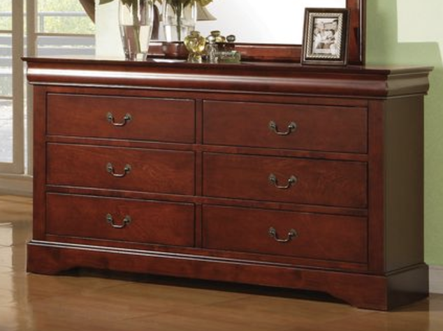 Louis Philippe III Cherry Dresser - Classic Bedroom Furniture