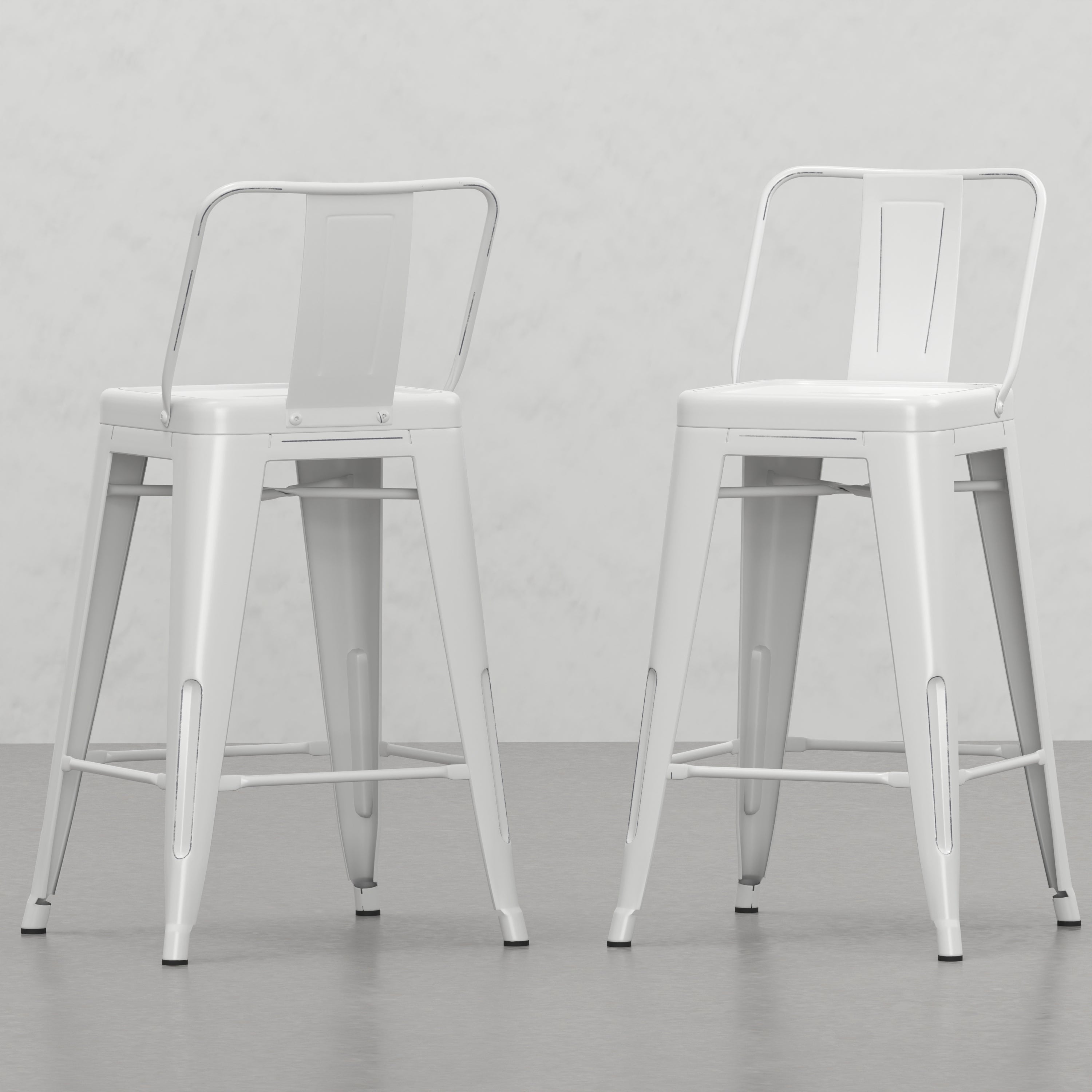 Keeley 24" Metal Counter Height Stools (Set of 2)