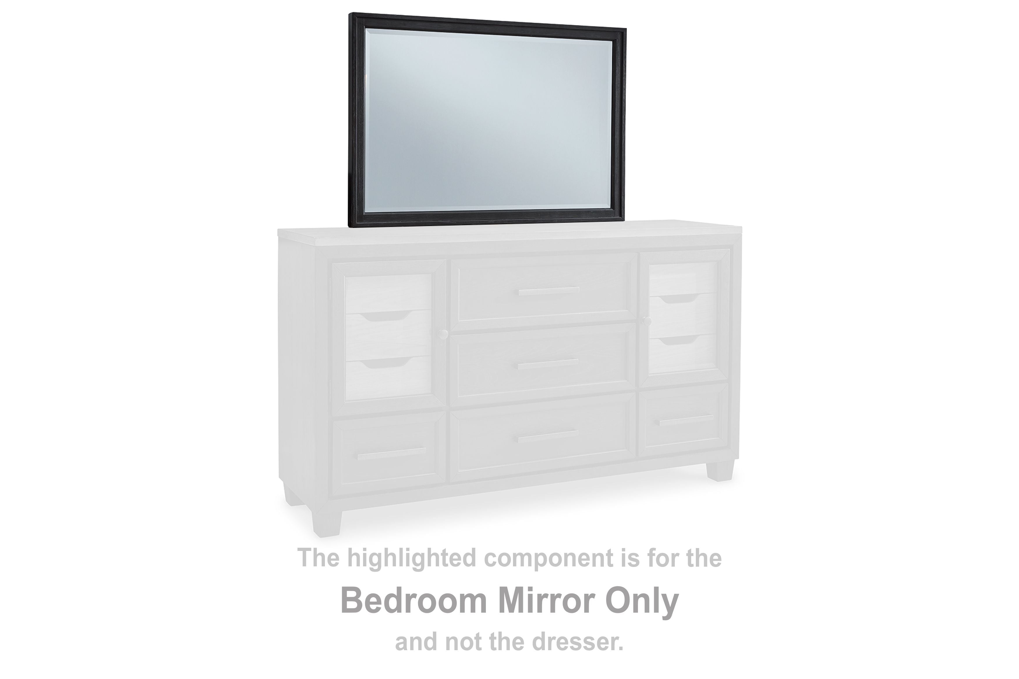 Foyland - Bedroom Mirror - Black