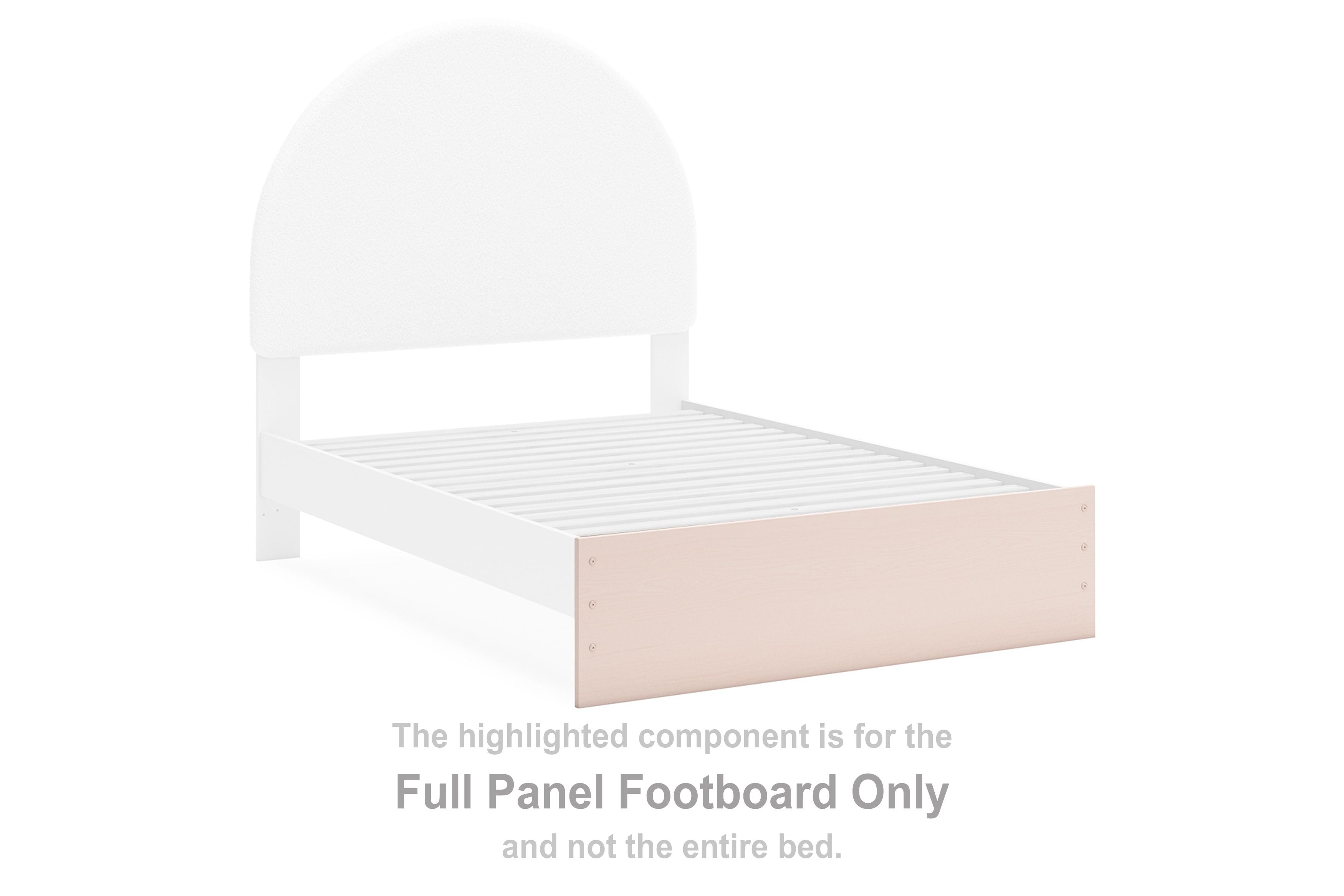 Wistenpine - Full Panel Footboard - Blush