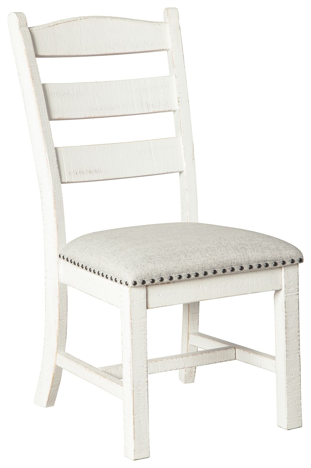 Valebeck Dining Side Chair - Beige & White Linen (Set of 2)