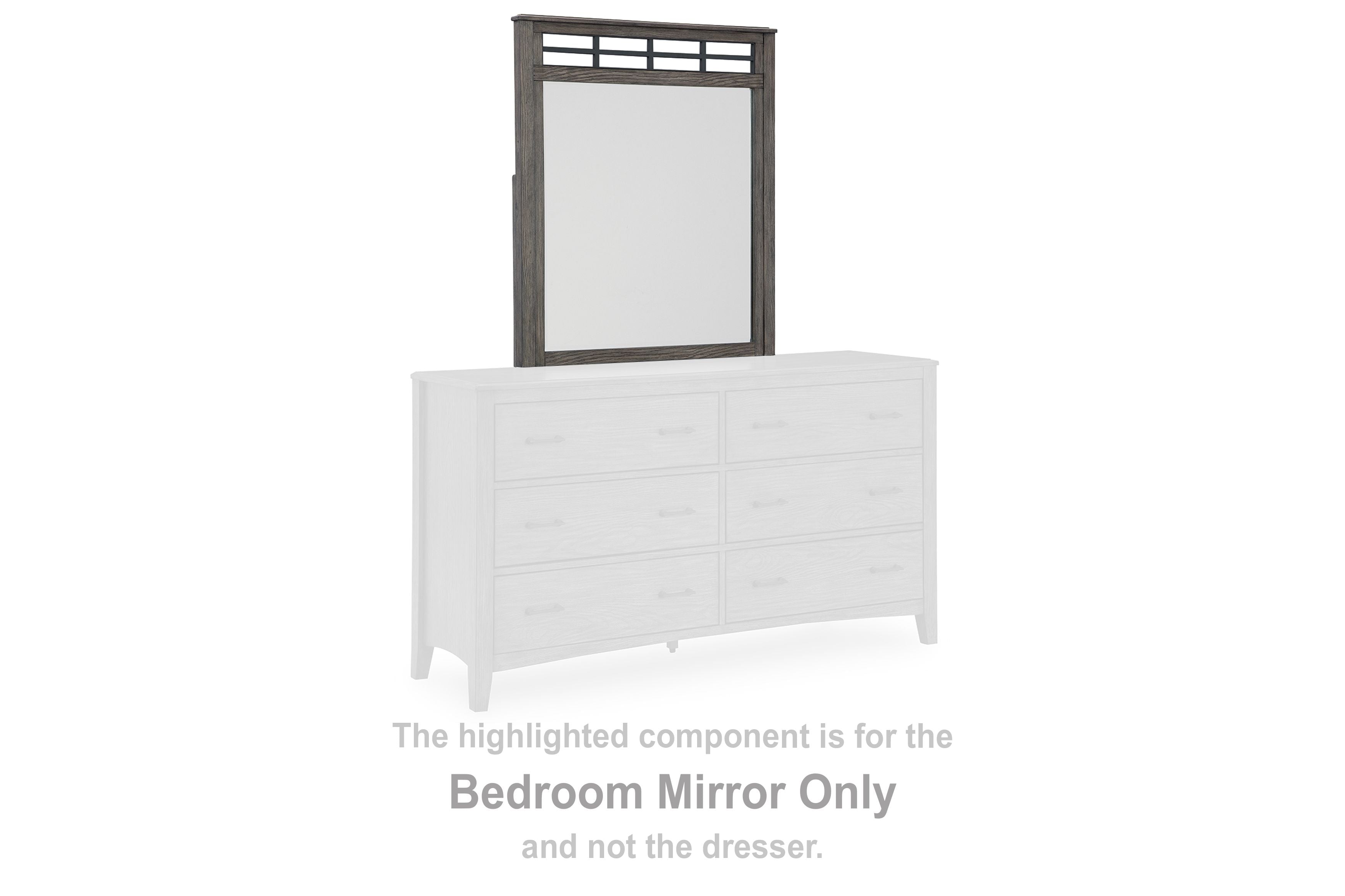 Montillan - Bedroom Mirror - Grayish Brown