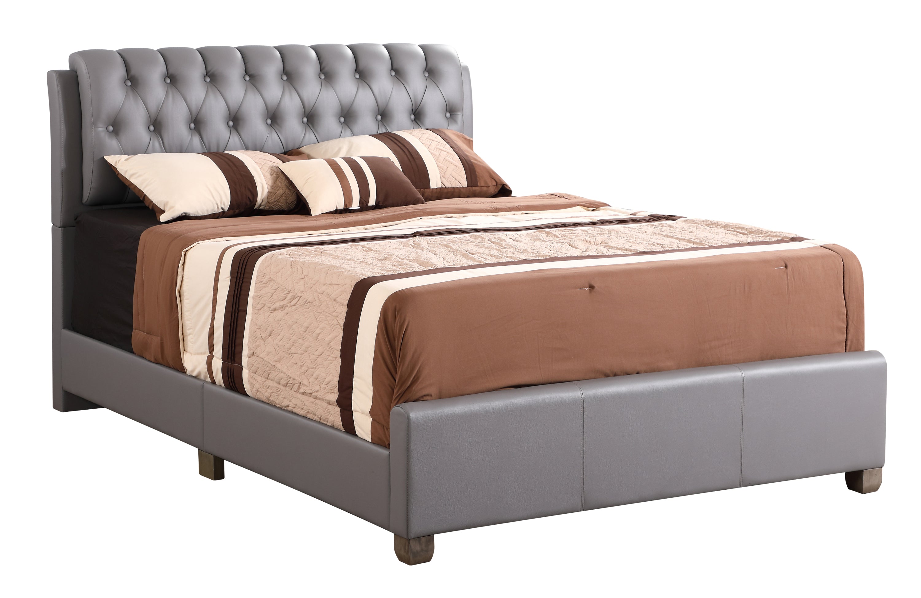 Modern Light Grey King Bed For Your Retreat
