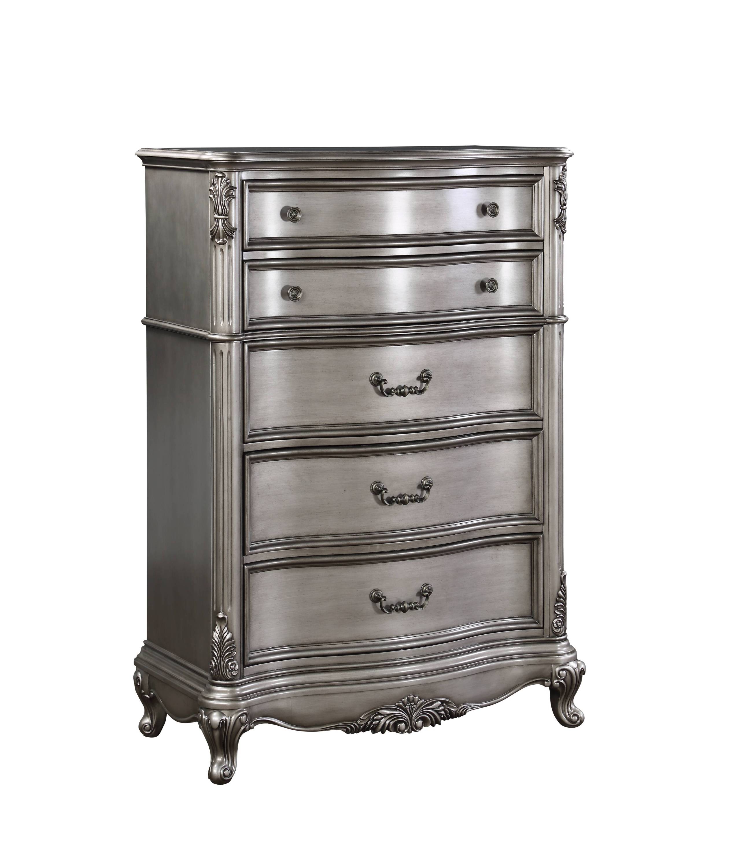 Ariadne Antique Platinum Chest - Elegant Storage Solution