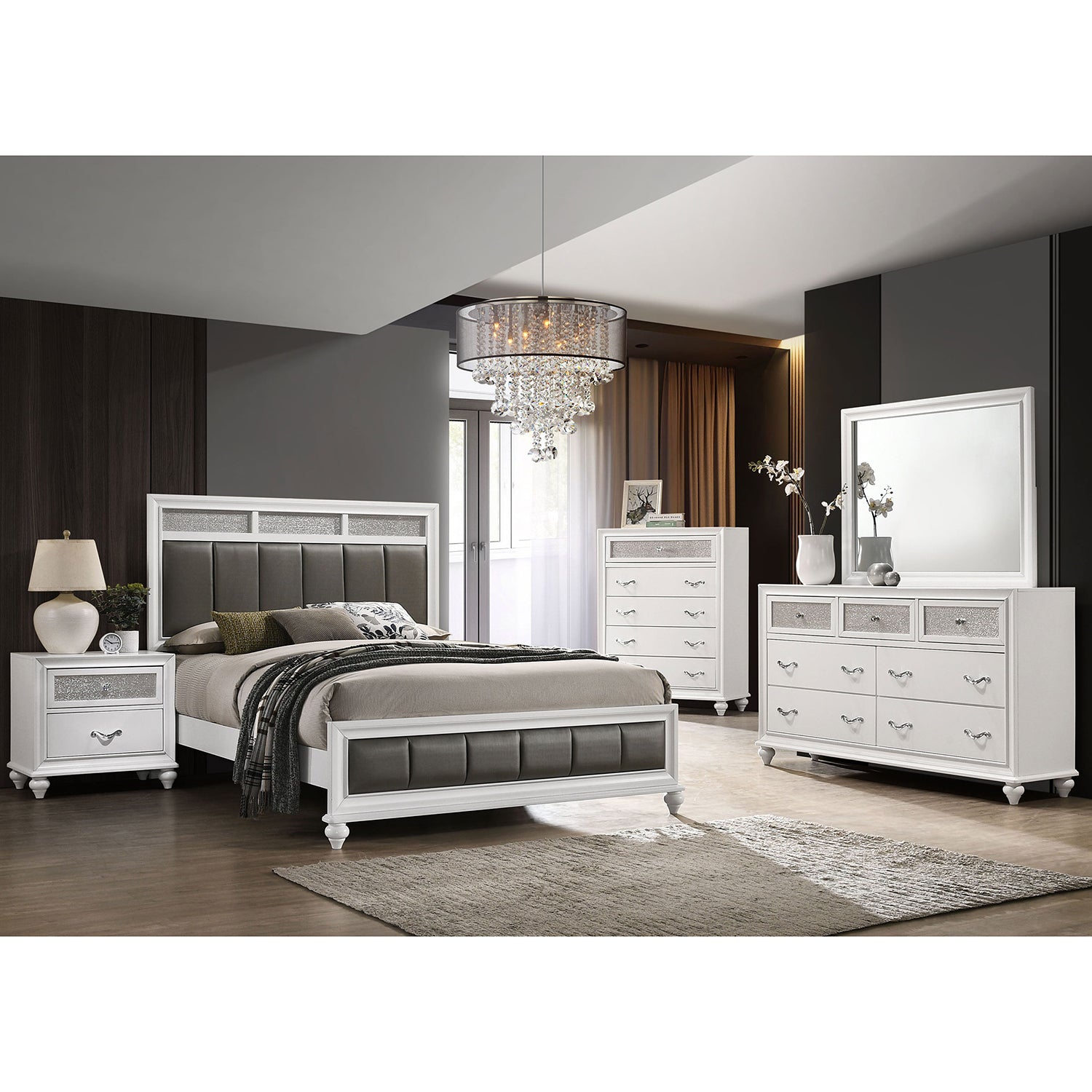 Randall White 5-Piece Queen Bedroom Set - Modern Style