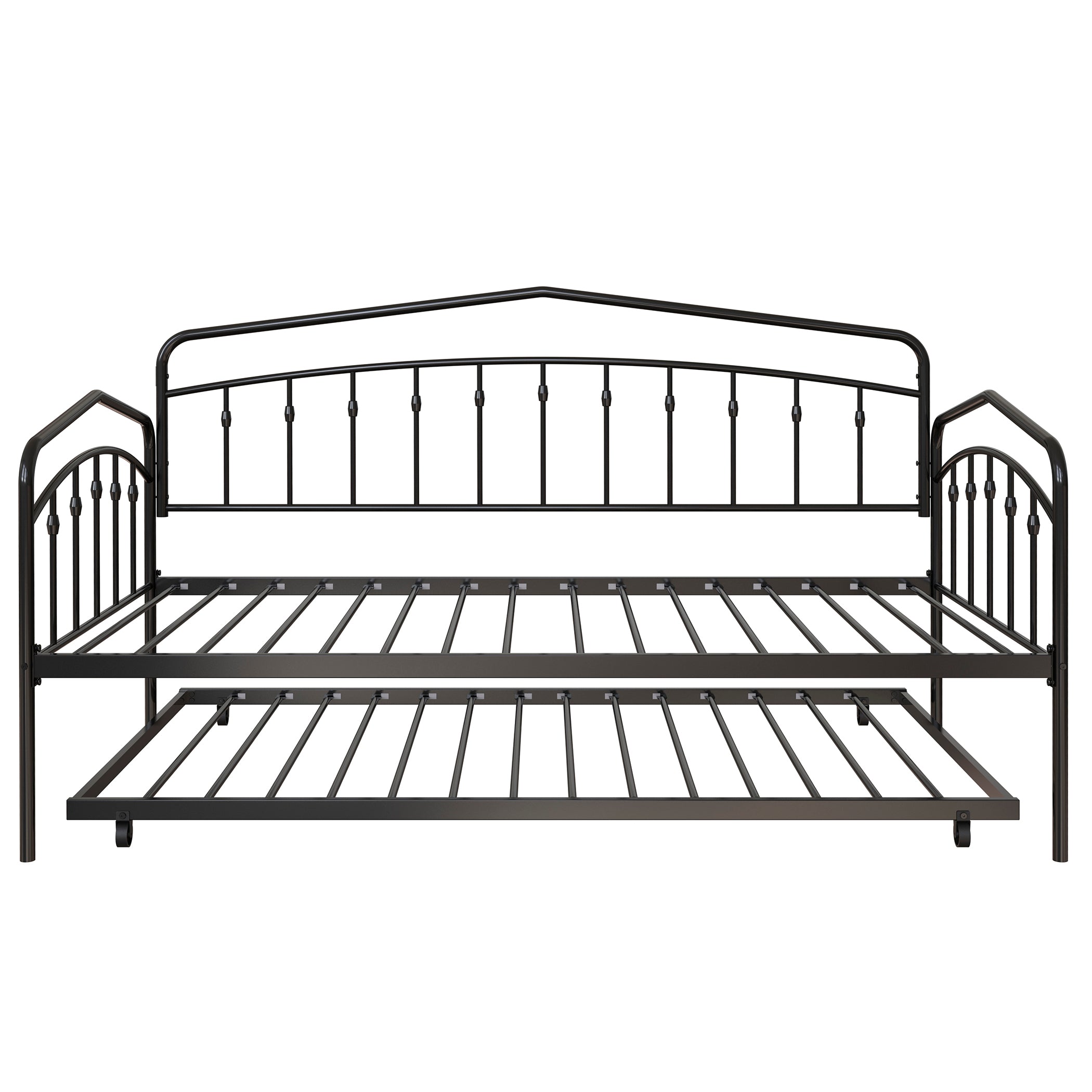 Fox Twin Metal Daybed w/ Trundle - Space Saving Sofa Bed