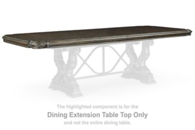 Maylee - Rectangular Drm Extension Table Top - Dark Brown