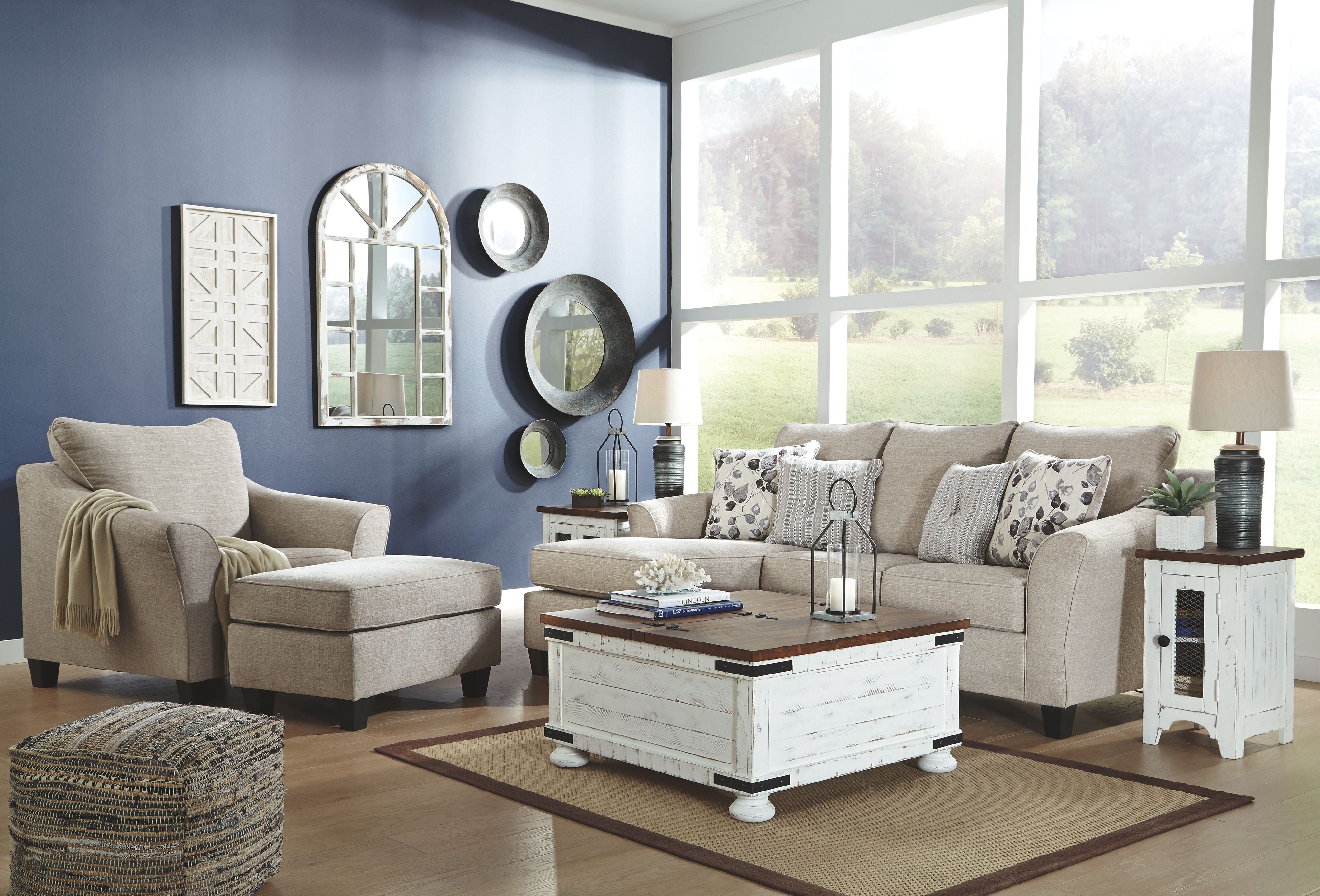 Abney - Driftwood - Sectional Sofa-Ashley Furniture-American Furniture Outlet