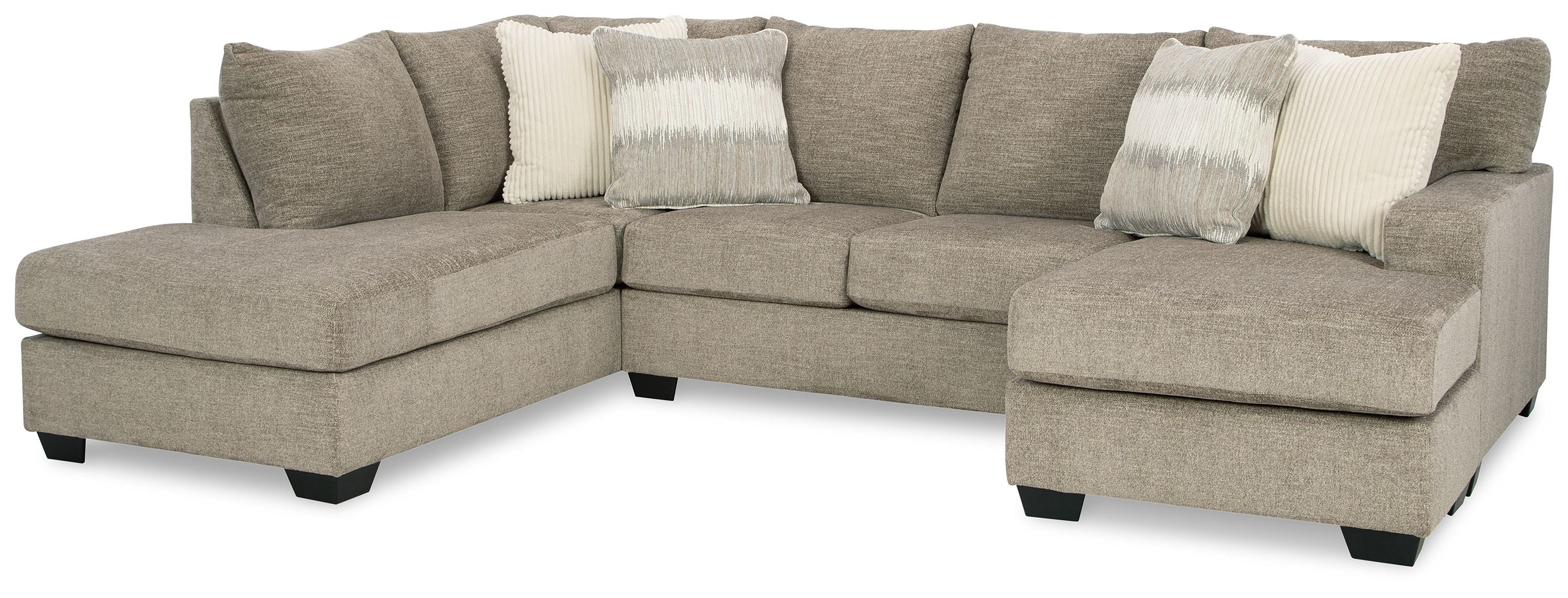 Creswell Gray Stone 2-Piece U Shaped Sectional-Signature Design by Ashley®-American Furniture Outlet