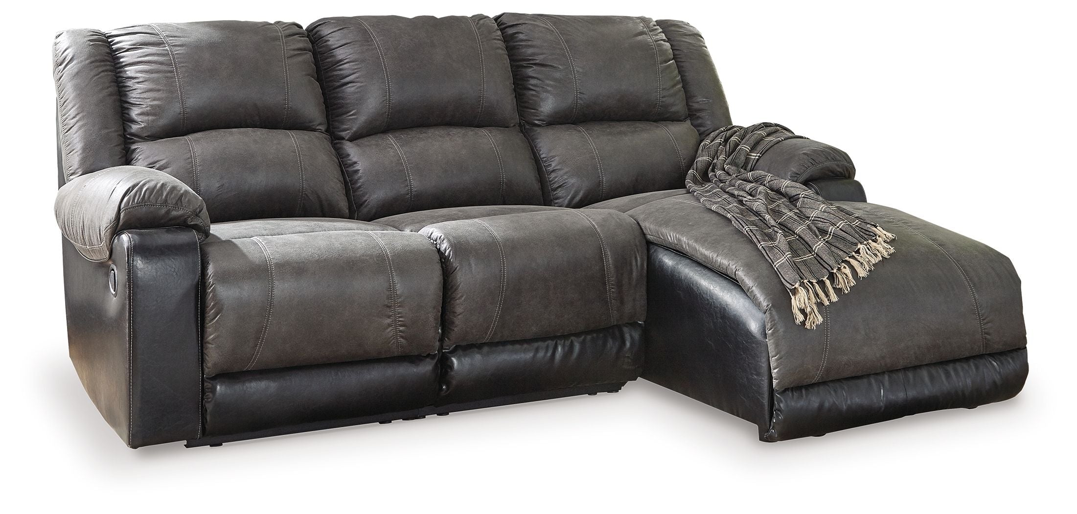 Nantahala Reclining Sectional-Signature Design by Ashley®-American Furniture Outlet
