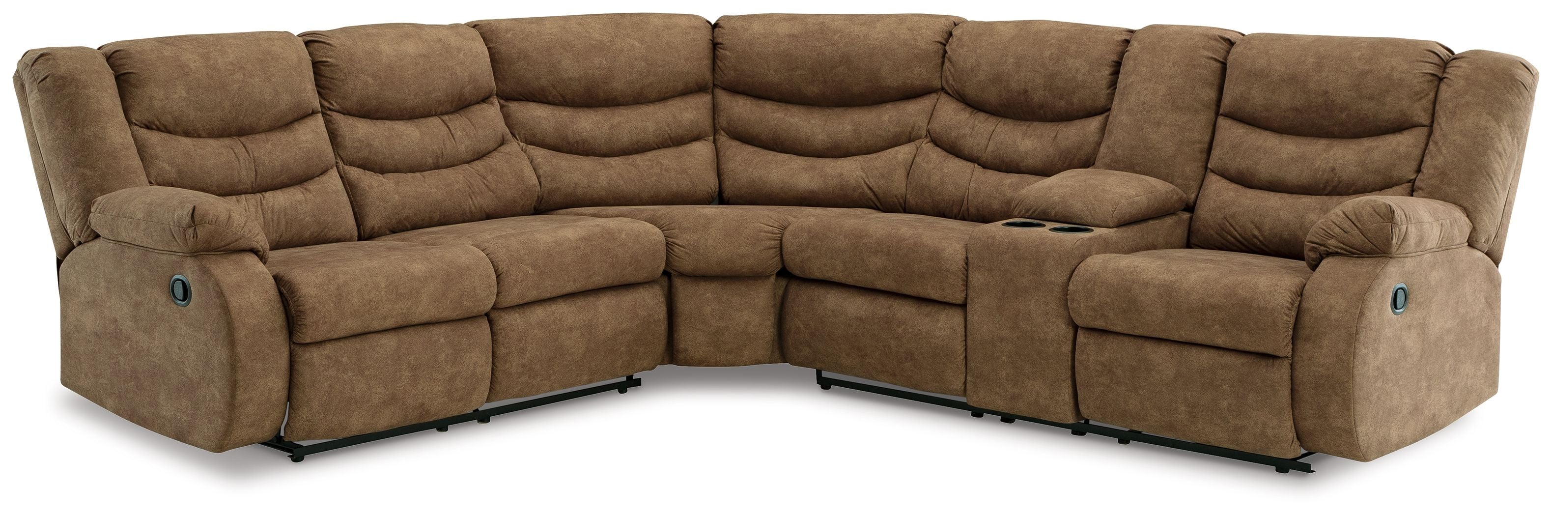 Partymate Faux Leather Reclining Sectional-Signature Design by Ashley®-American Furniture Outlet