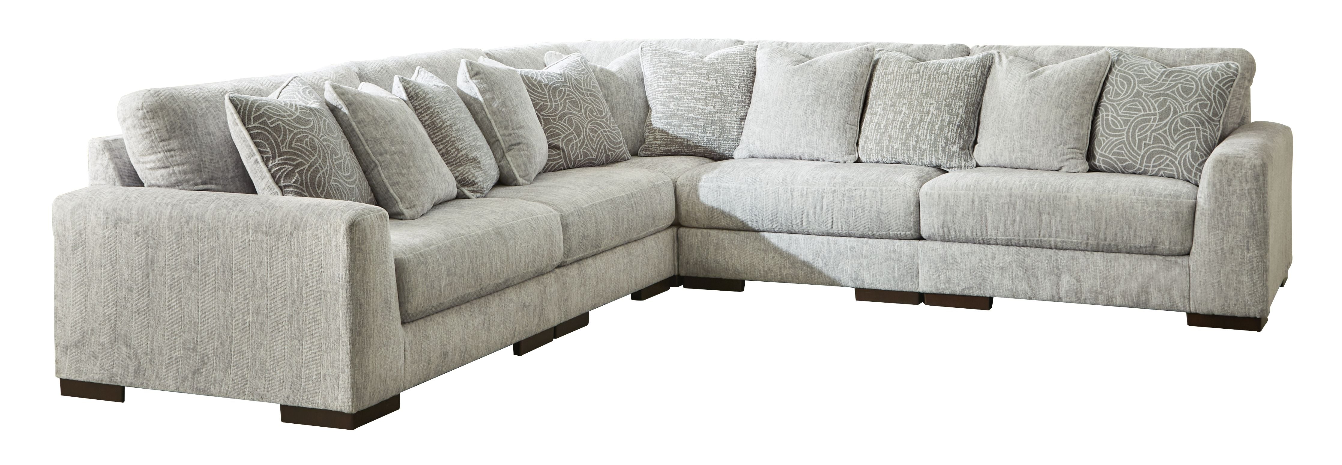 Regent Park Gray Modular Sectional - Plush Cushions Modern-Signature Design by Ashley®-American Furniture Outlet