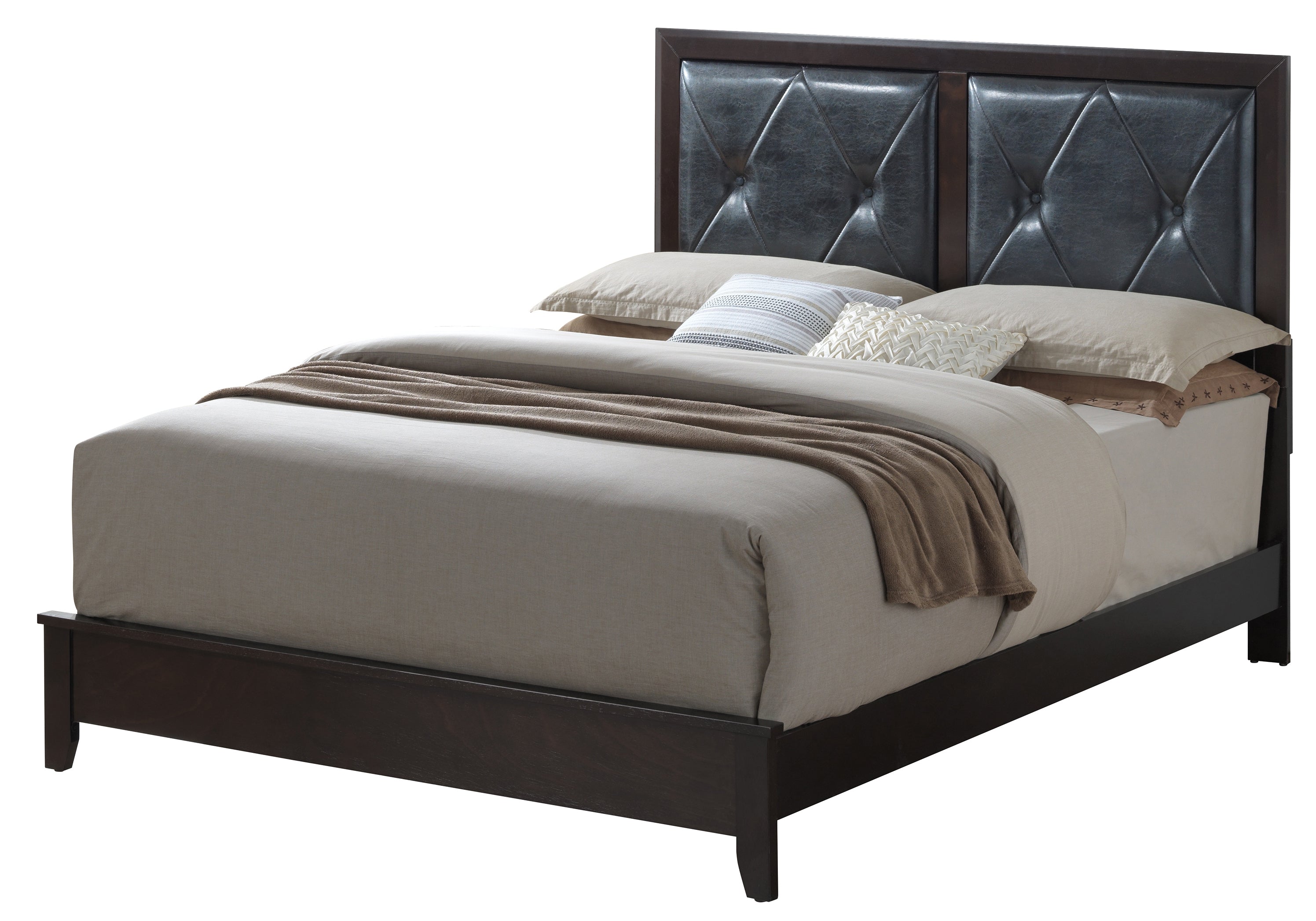 Elegant Espresso Full Bed: Transitional Style for Your Bedroom