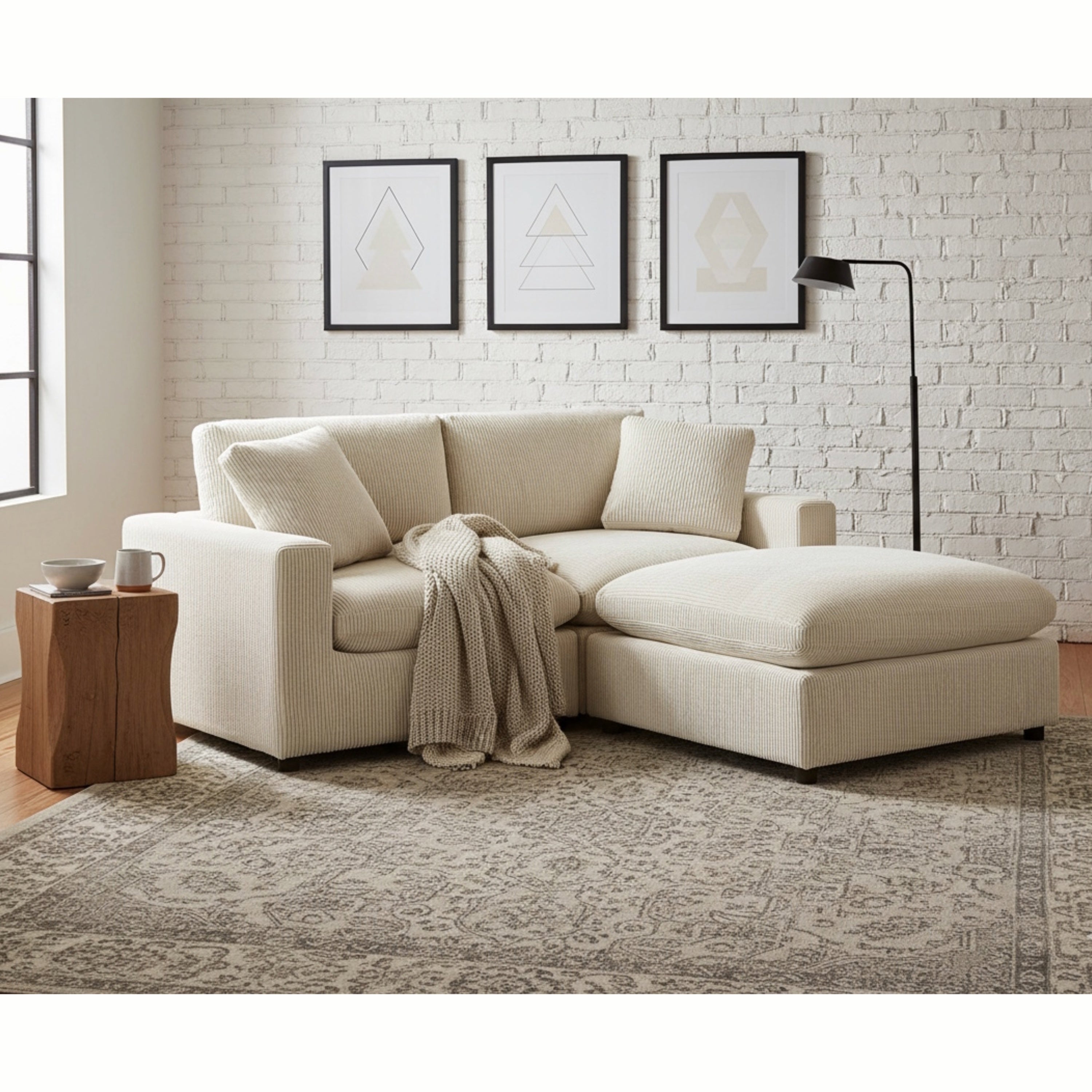 Chelsea 3-Piece Beige Modular Chofa