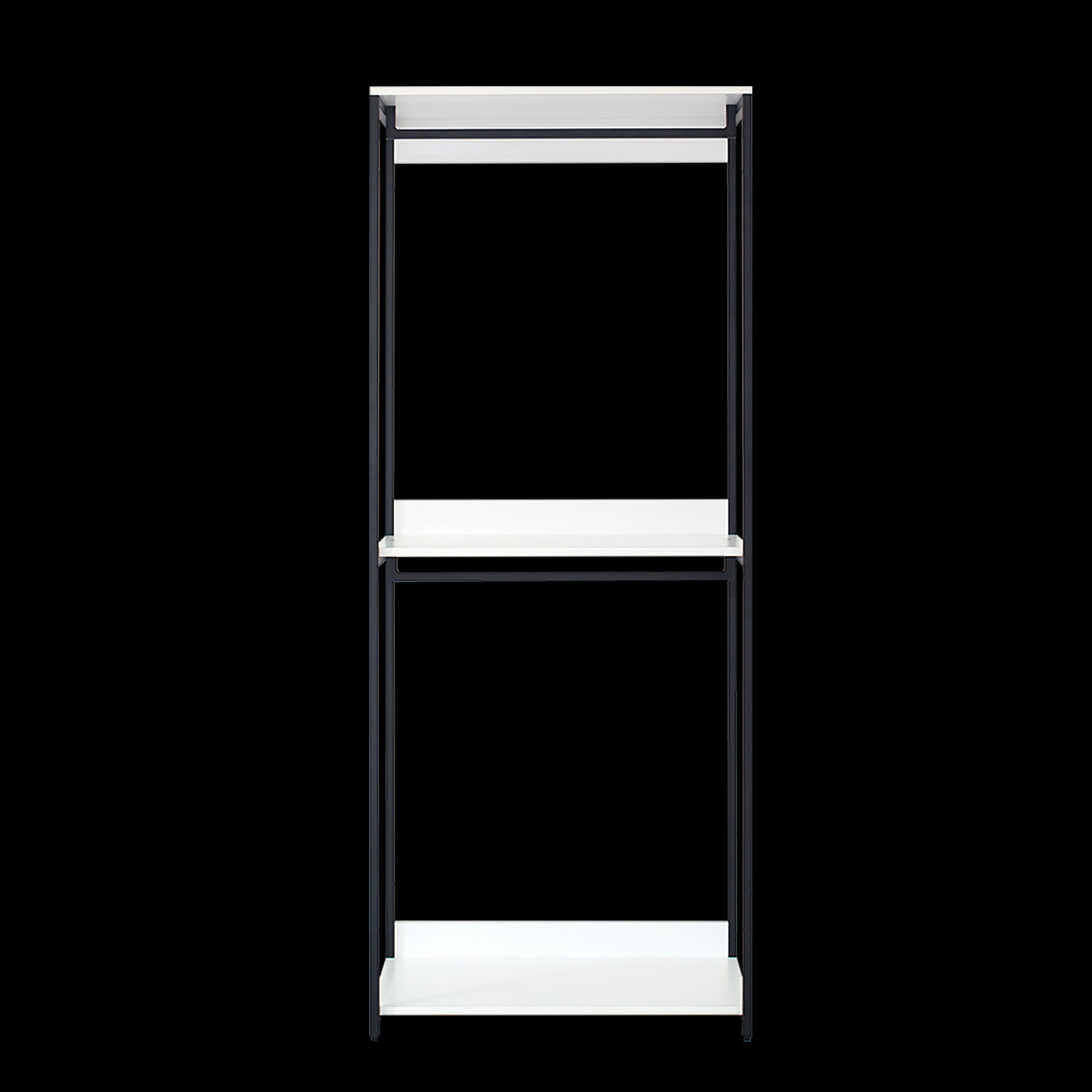 Fiona 32" W 77.7" H Wood Metal White Melamine Closet + Shelf