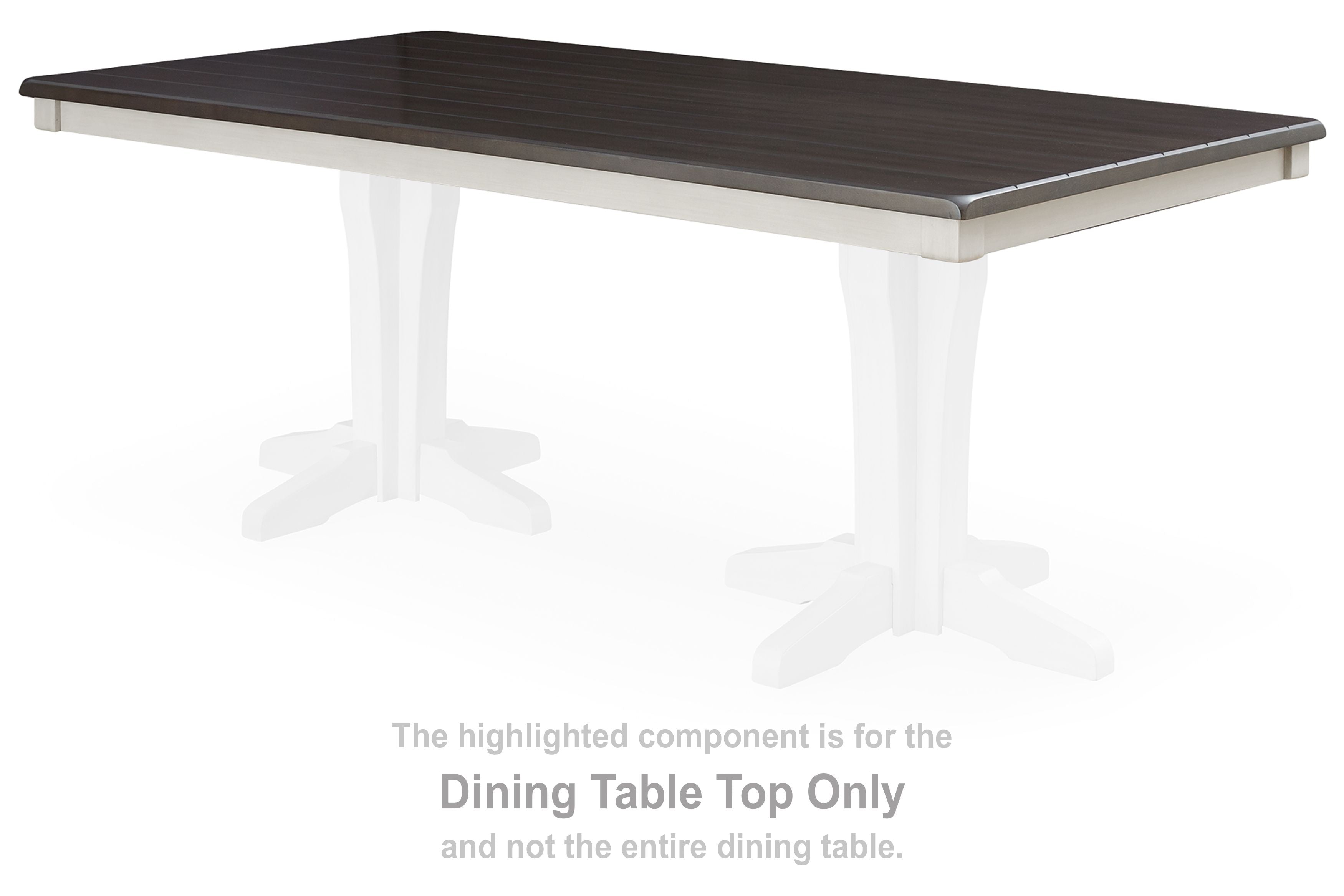 Darborn - Rect Dining Room Table Top - Gray / Brown
