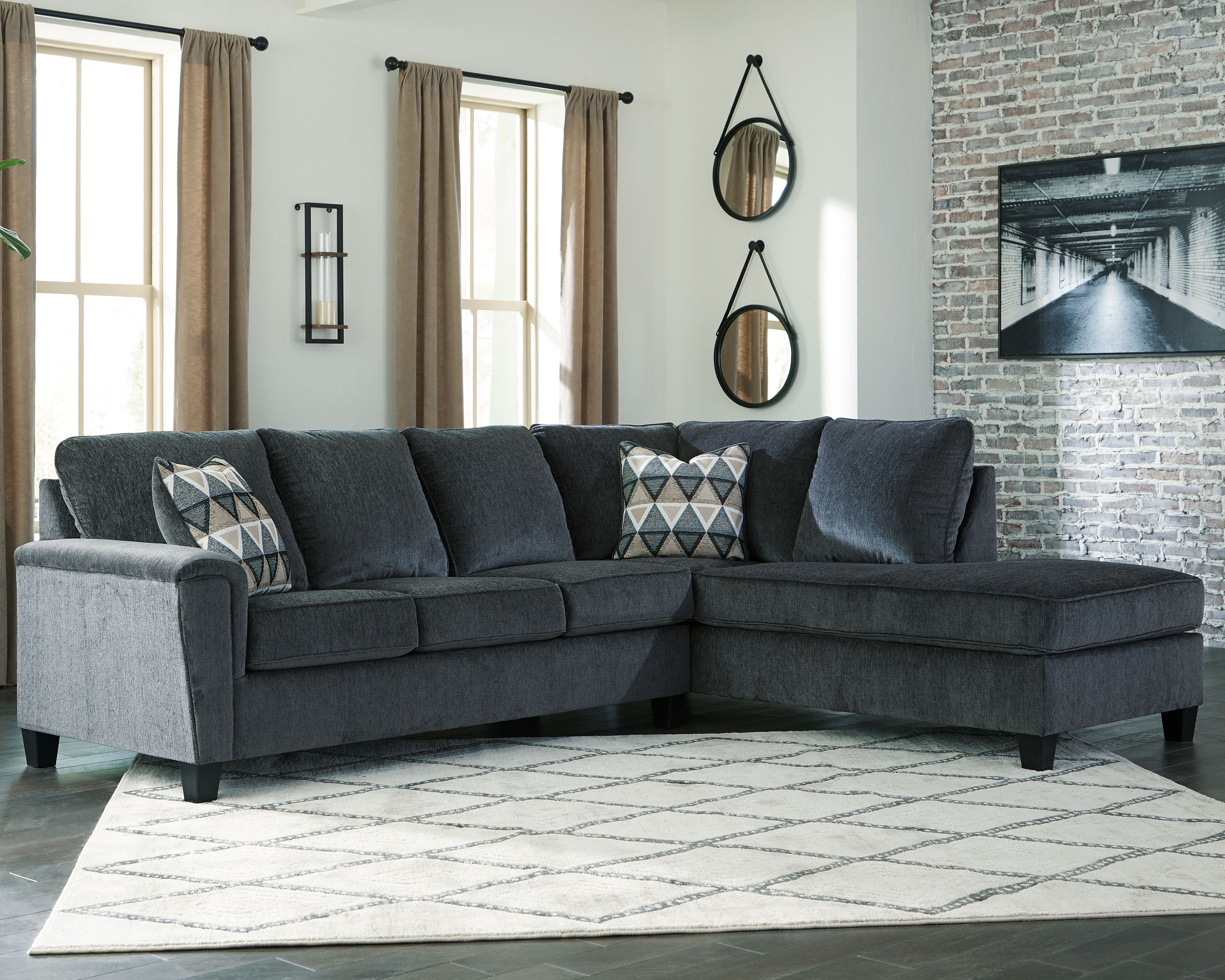 Abinger Sleeper Sectional w/ Chaise-Sleeper Sectionals-American Furniture Outlet