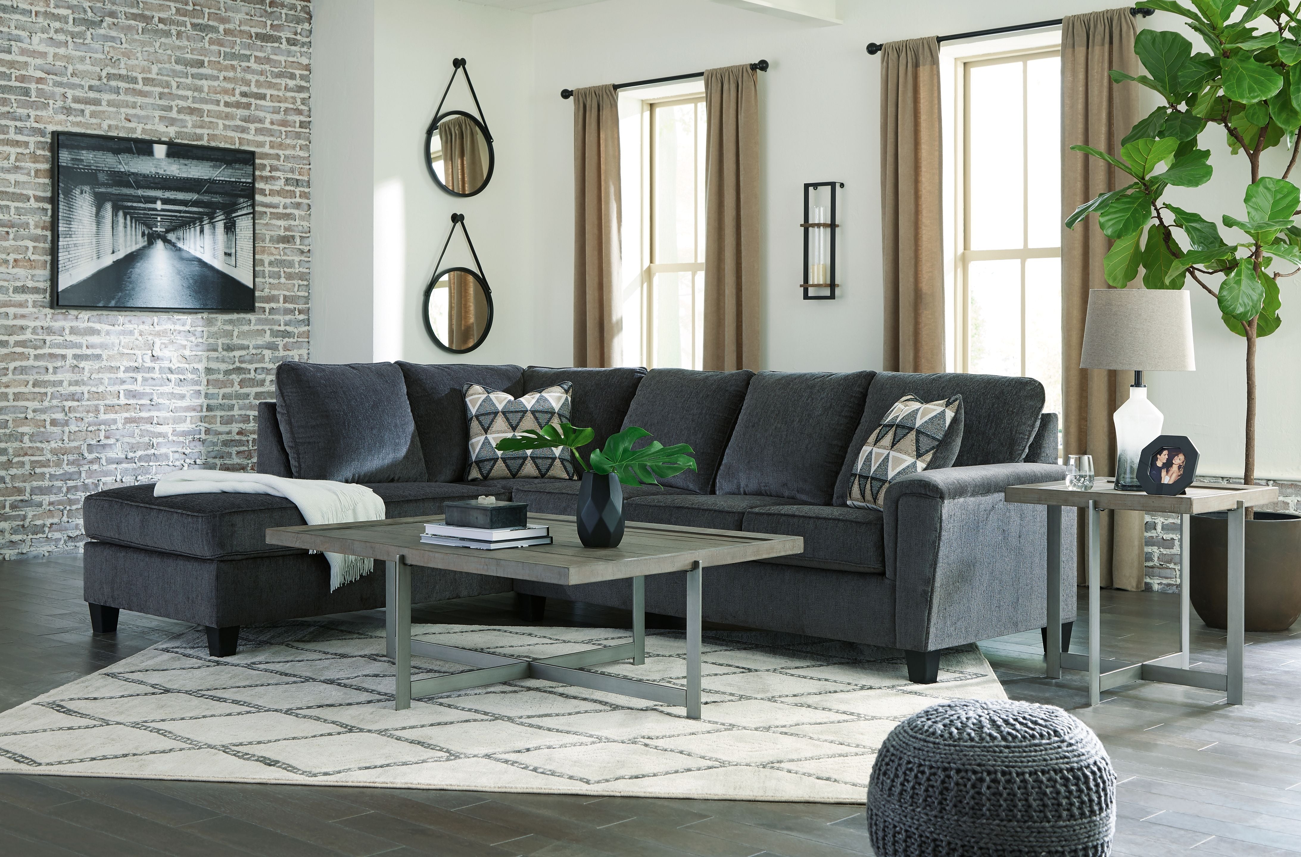 Abinger Sleeper Sectional w/ Chaise-Sleeper Sectionals-American Furniture Outlet